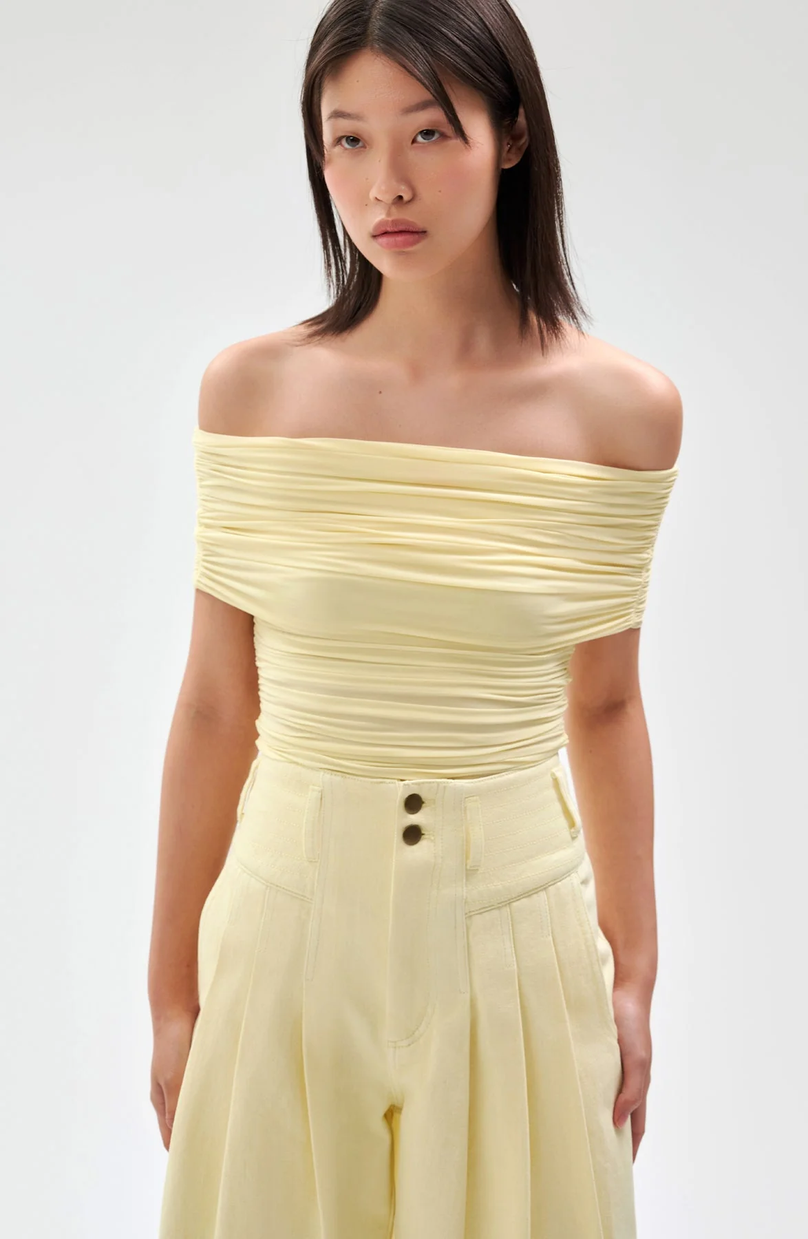 Blanchet Top | Pastel Yellow