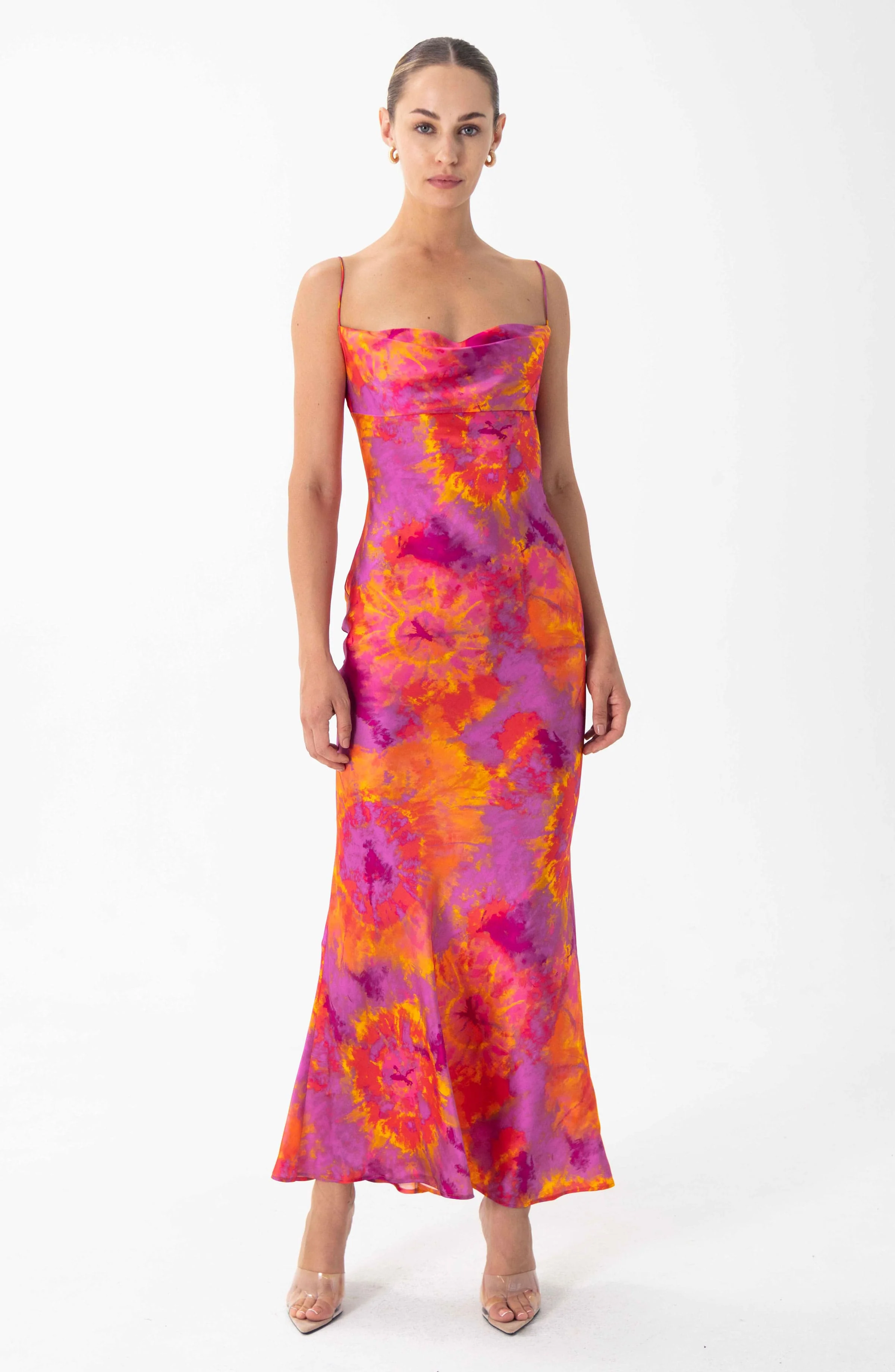 Capri Dress | Sunset Tie Dye Pink Multi