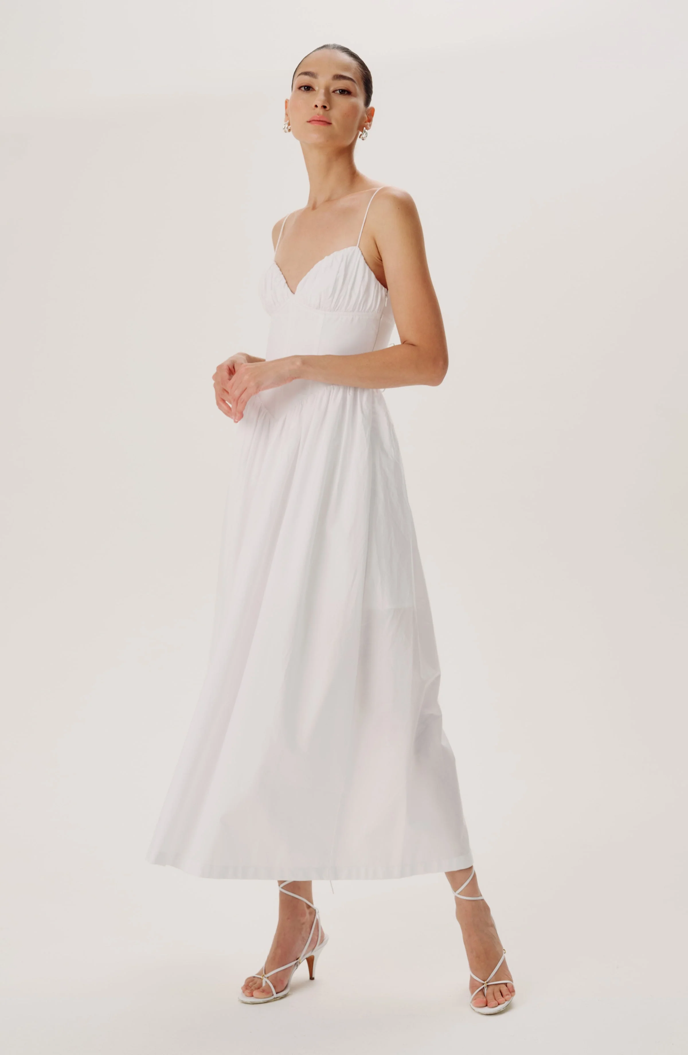 Carmine Dress | Optic White - Image 2