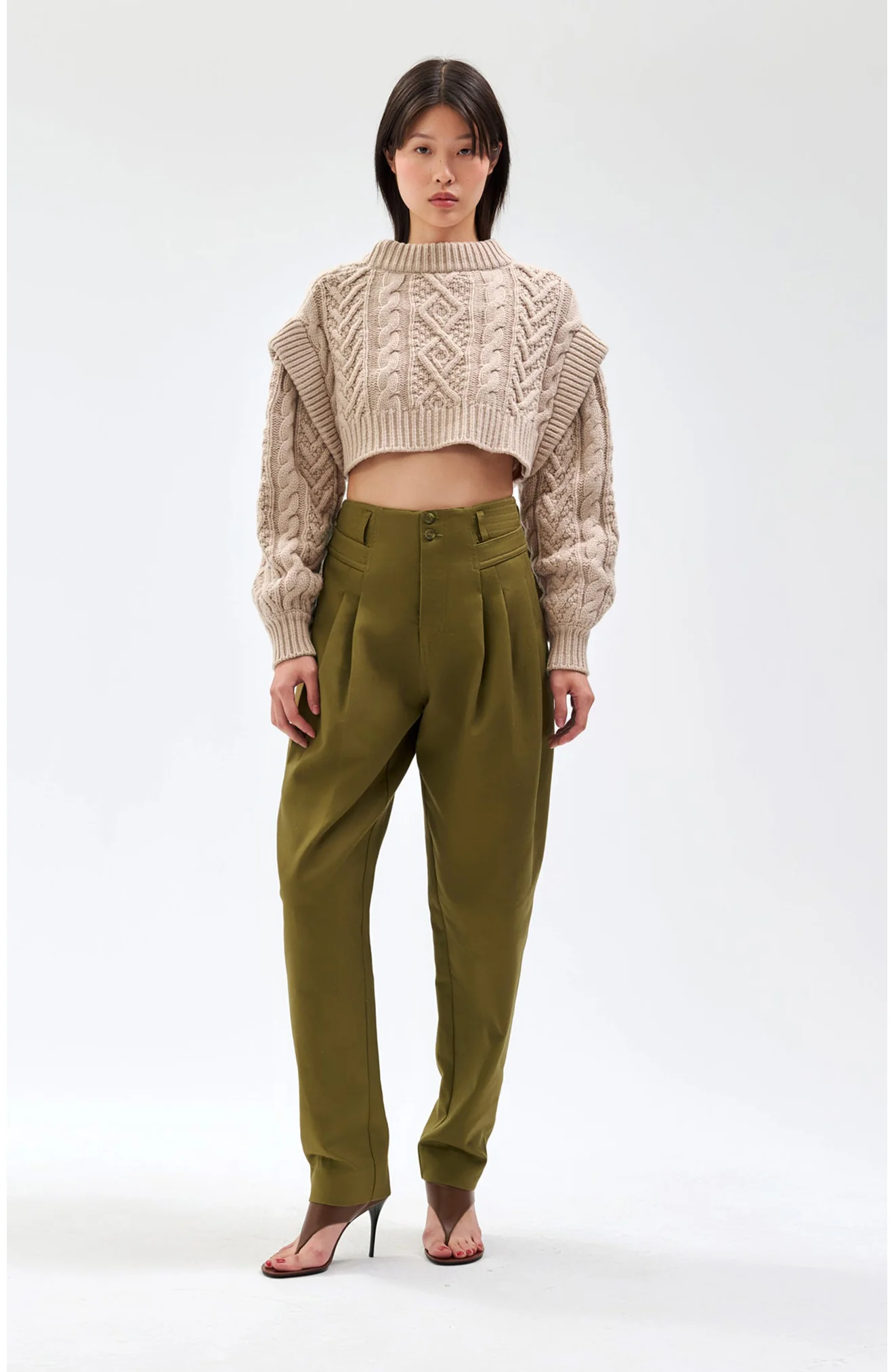 Cathy Pants | Military-Green