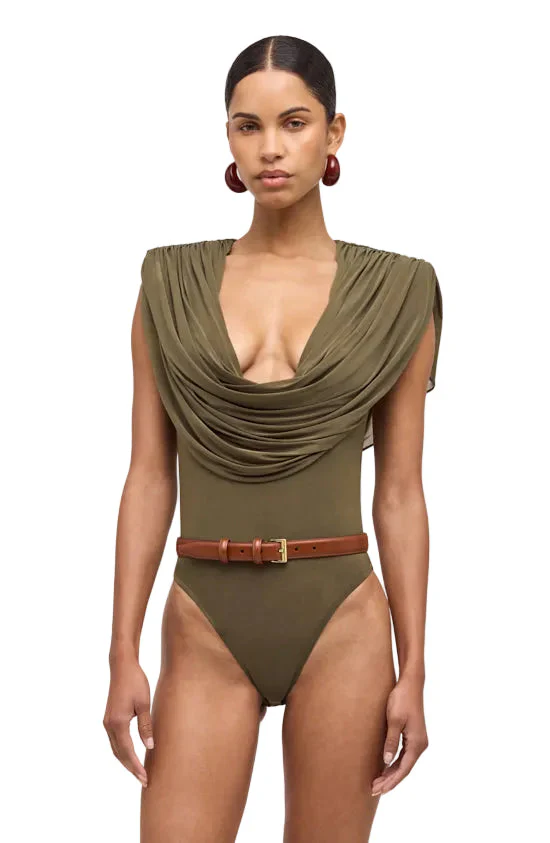 Cindi Bodysuit | Burnt/Olive