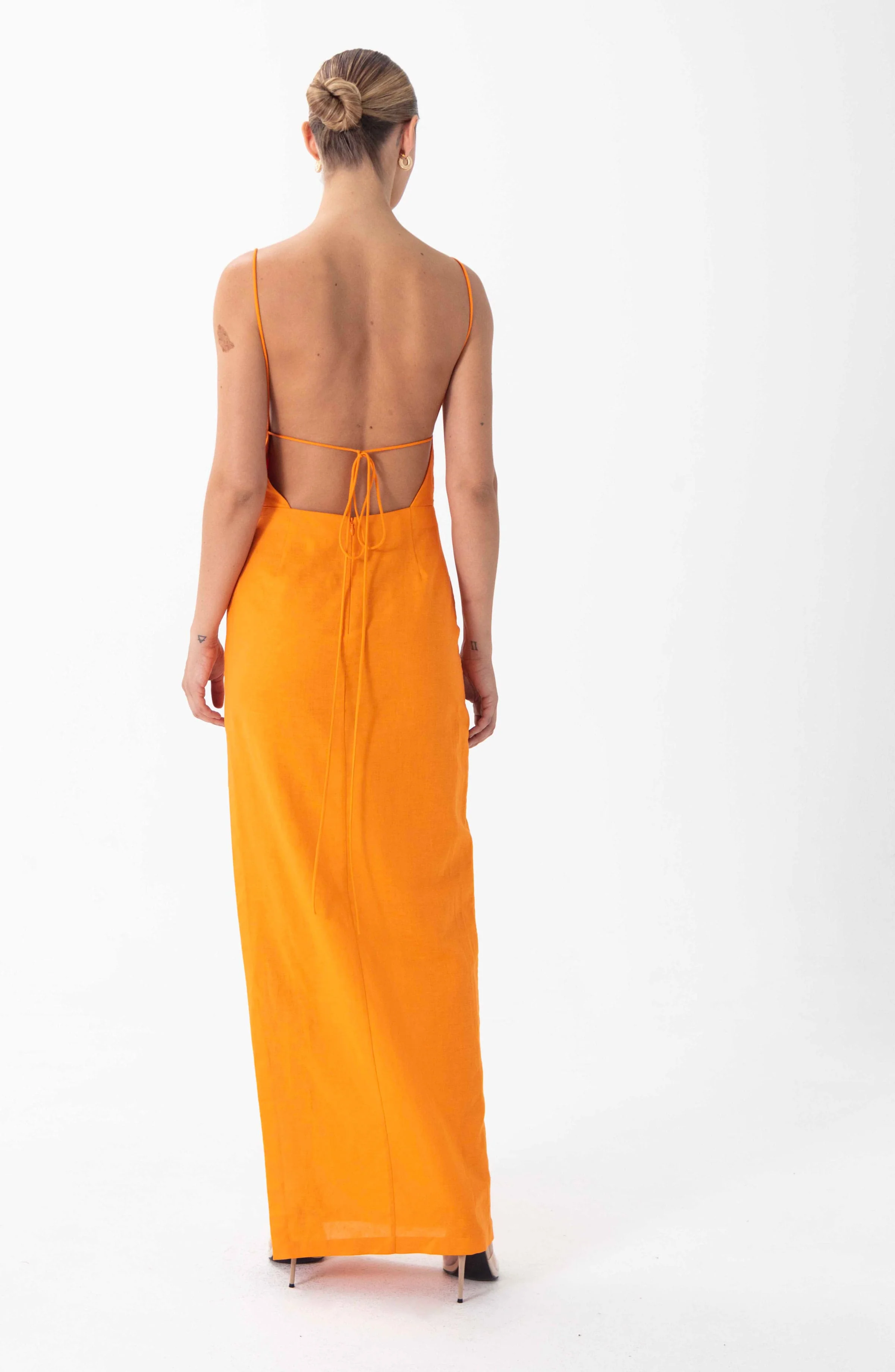 Clark Dress | Orange - Image 3