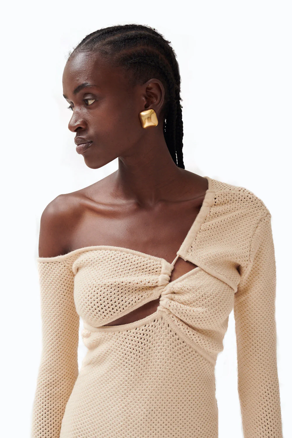 Rosemary Knit Dress | Cream - Image 3