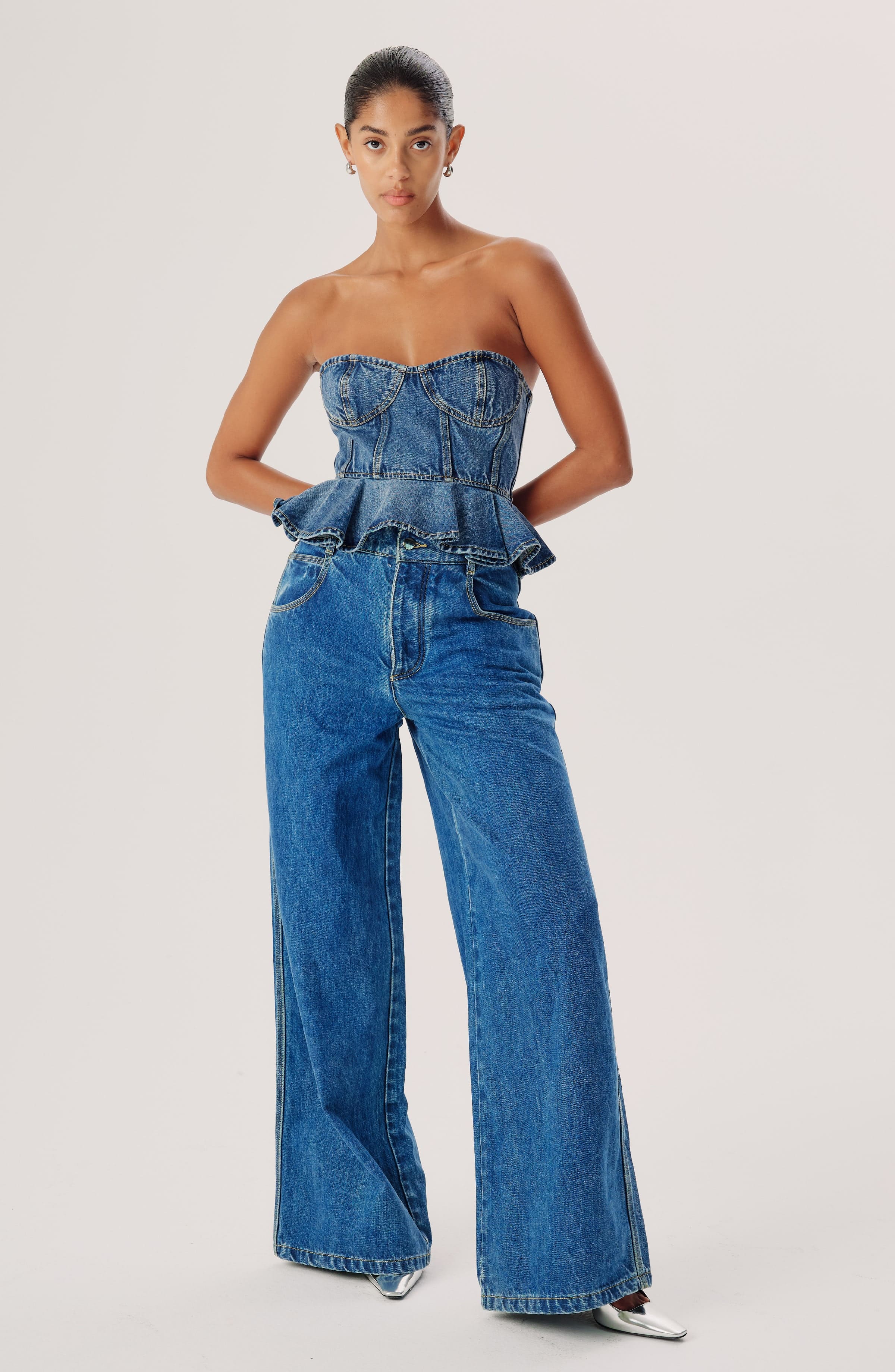 Dallas Top | Medium Wash Denim - Image 2