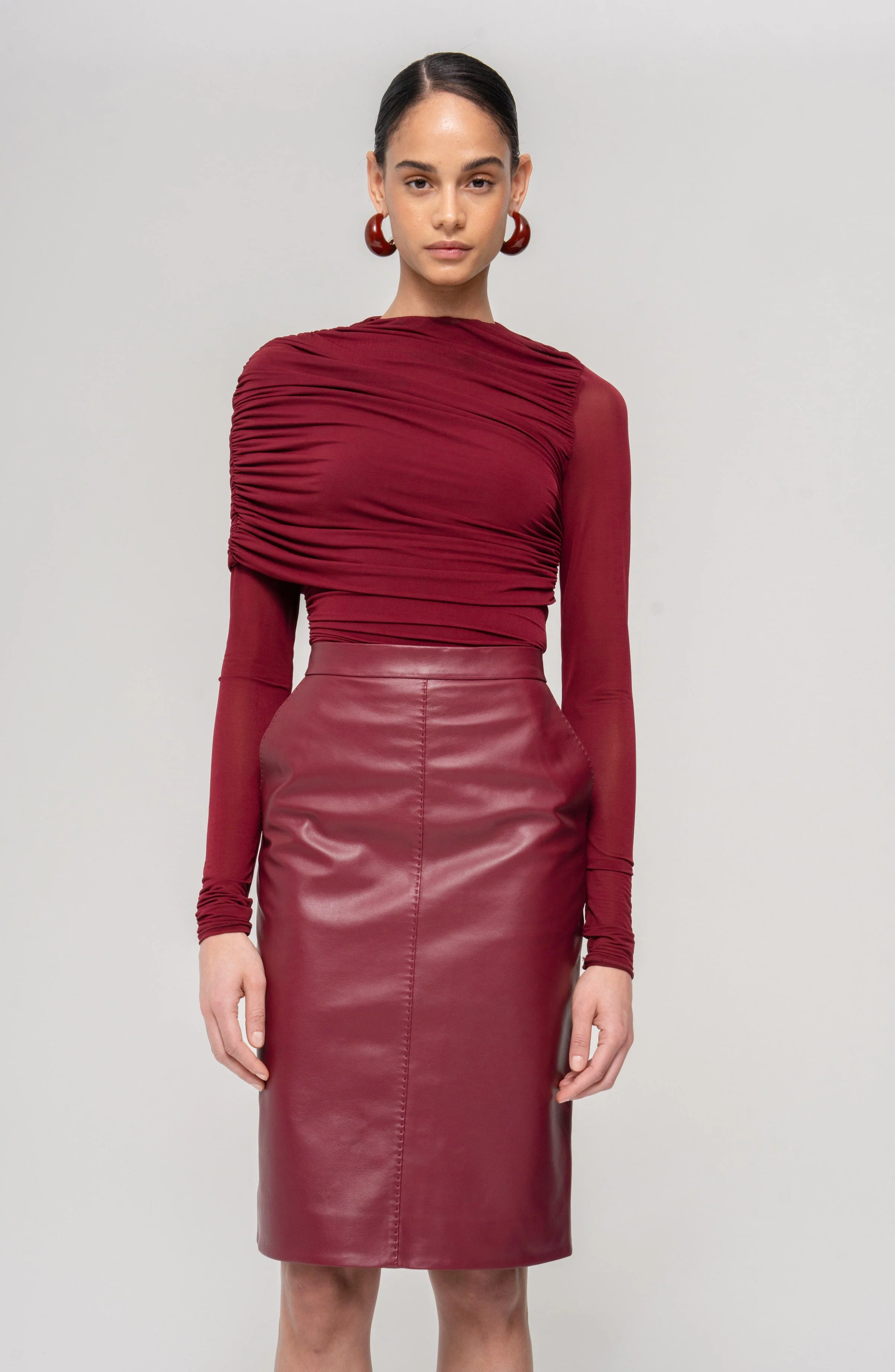 Dorian Skirt | Burgundy