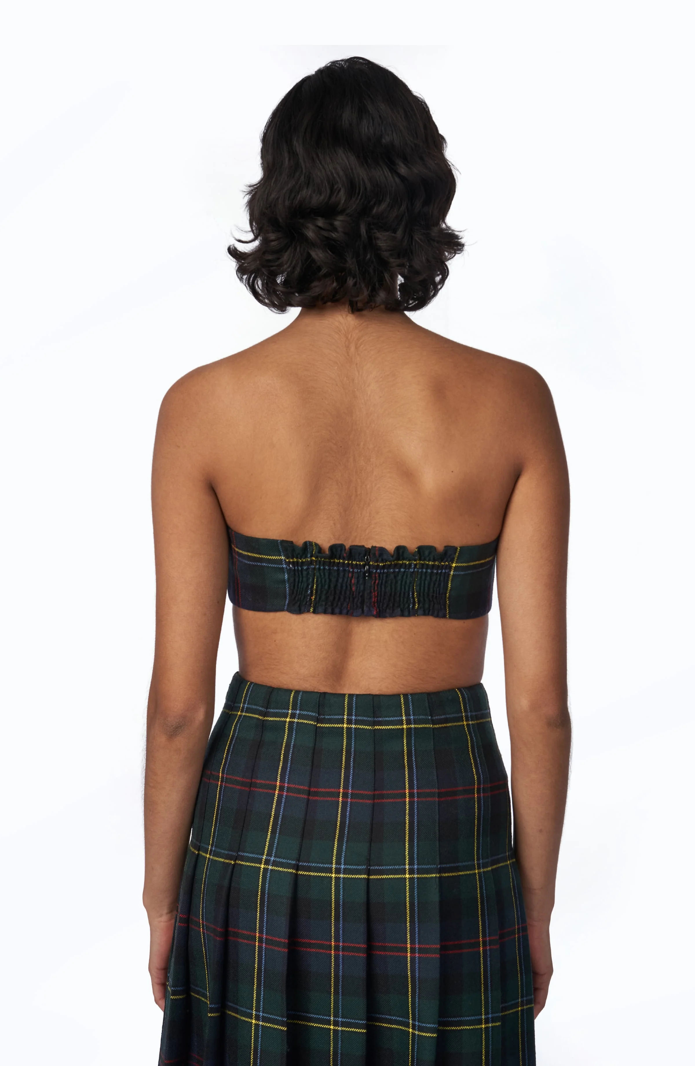 Nora Top | Blue Tartan - Image 3