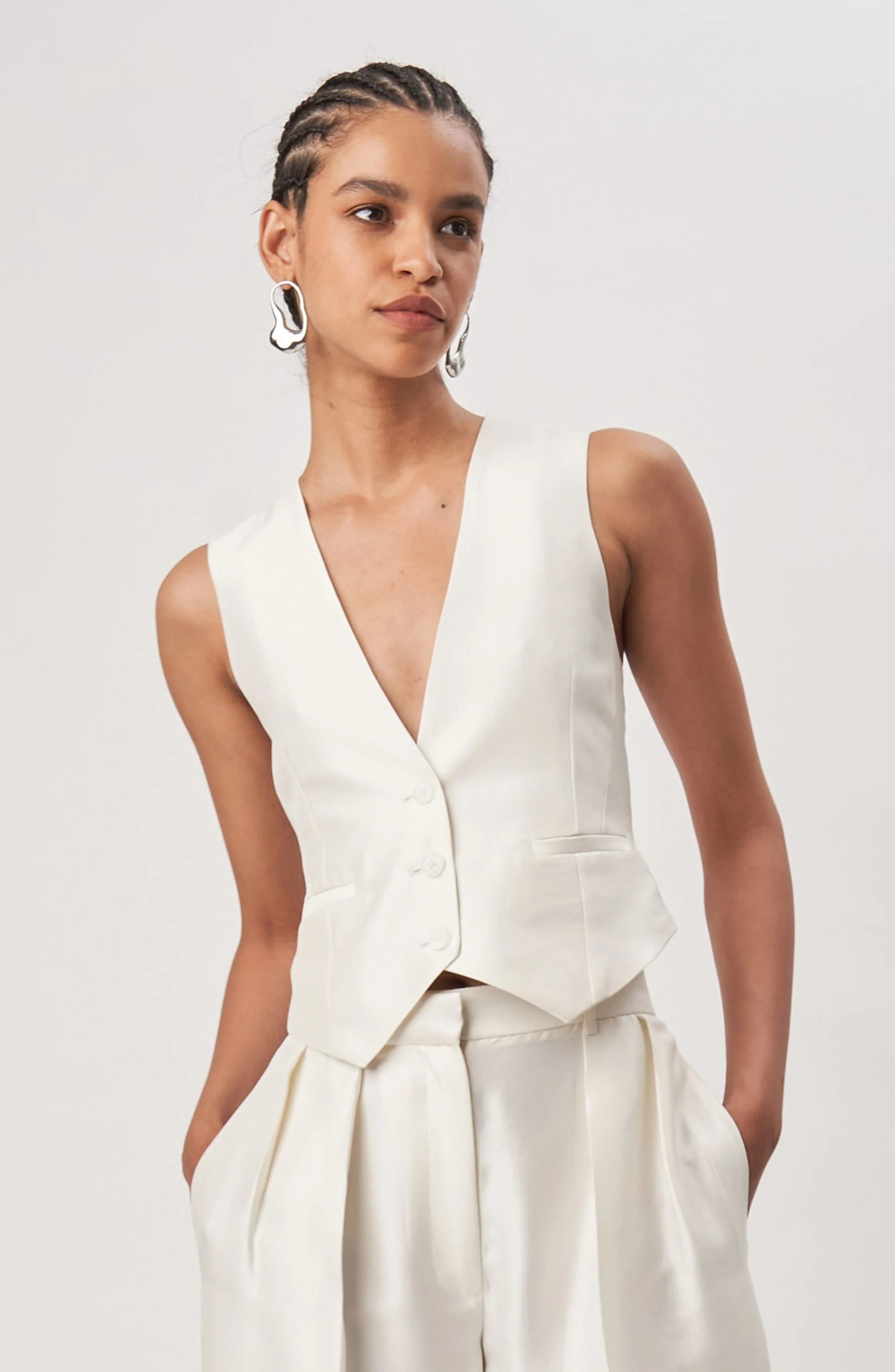 Foxy Vest | Ivory