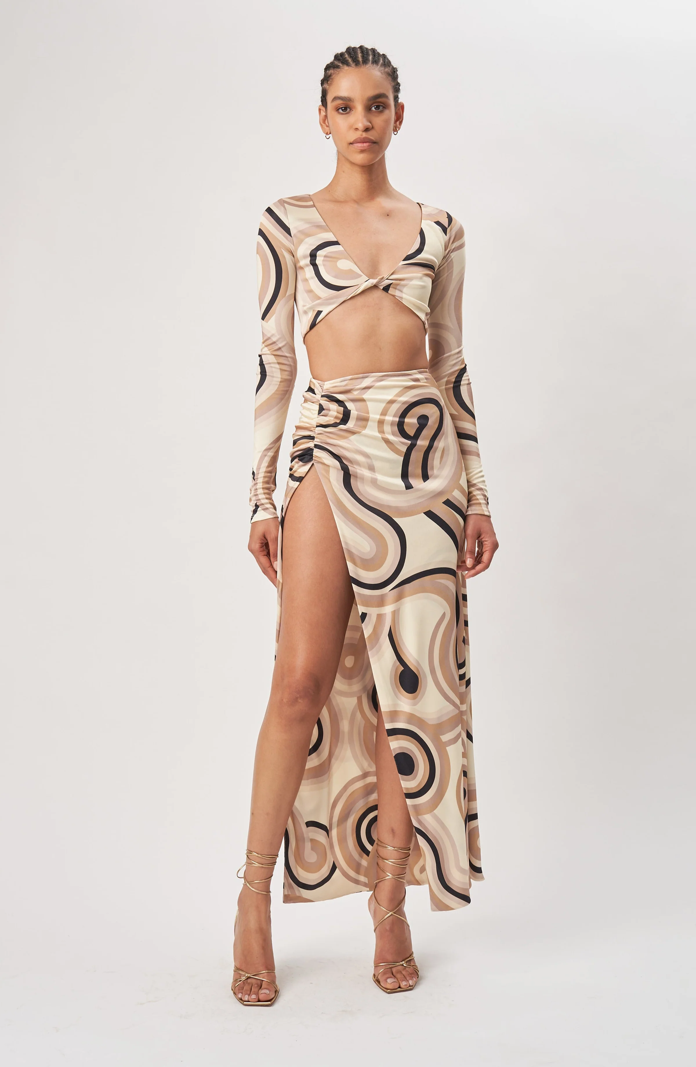 Grayson Skirt | Tonal Swirl