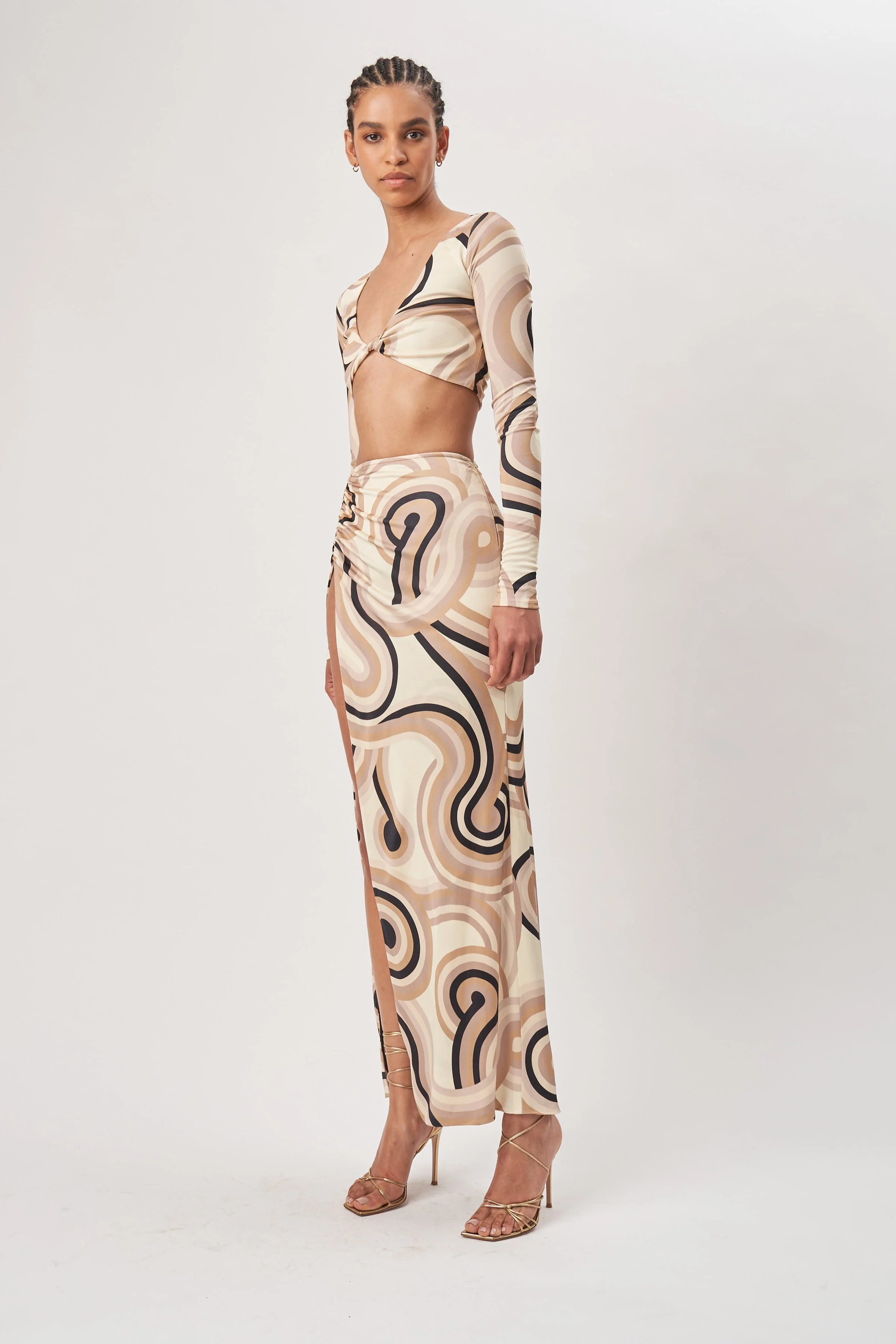 Grayson Skirt | Tonal Swirl - Image 2