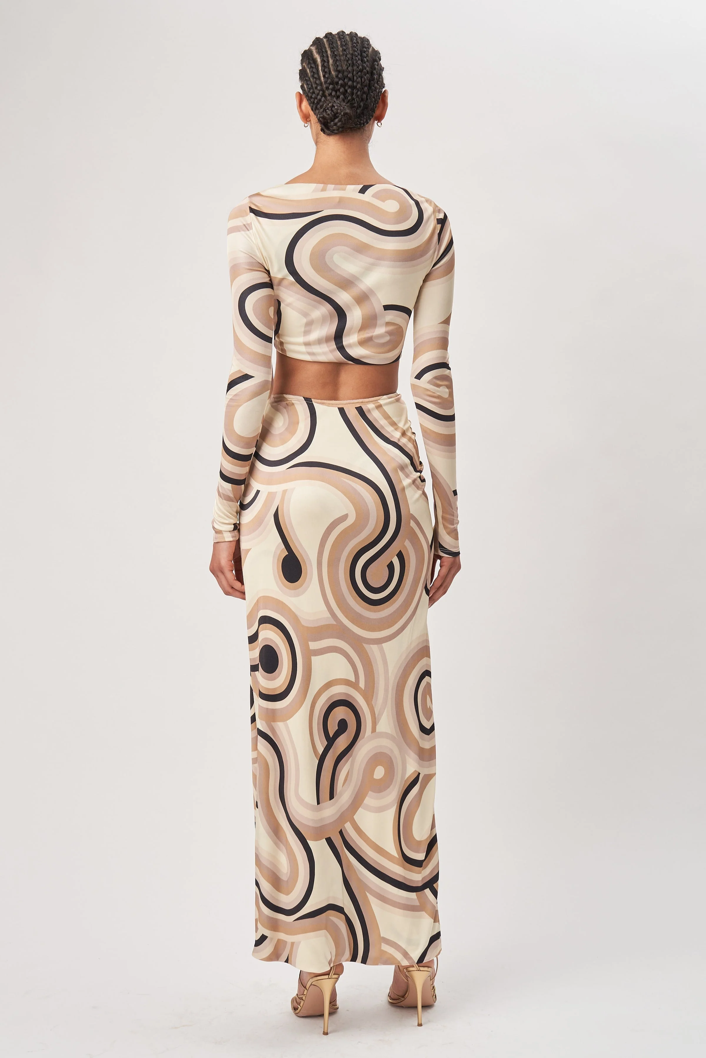 Grayson Skirt | Tonal Swirl - Image 3