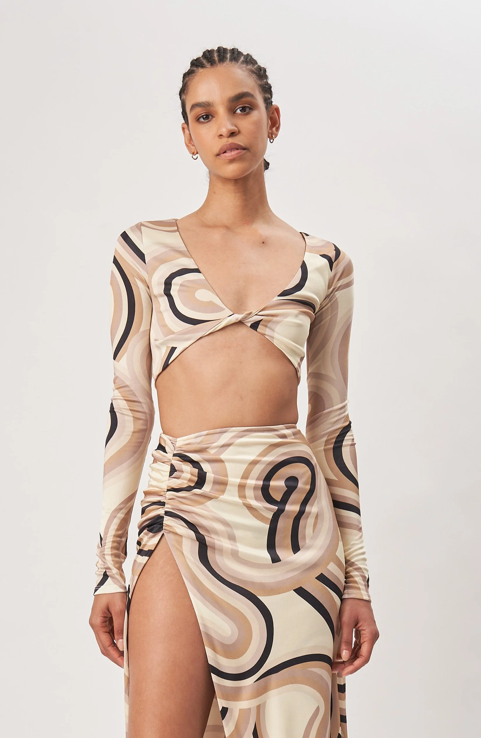 Halena Top | Tonal Swirl