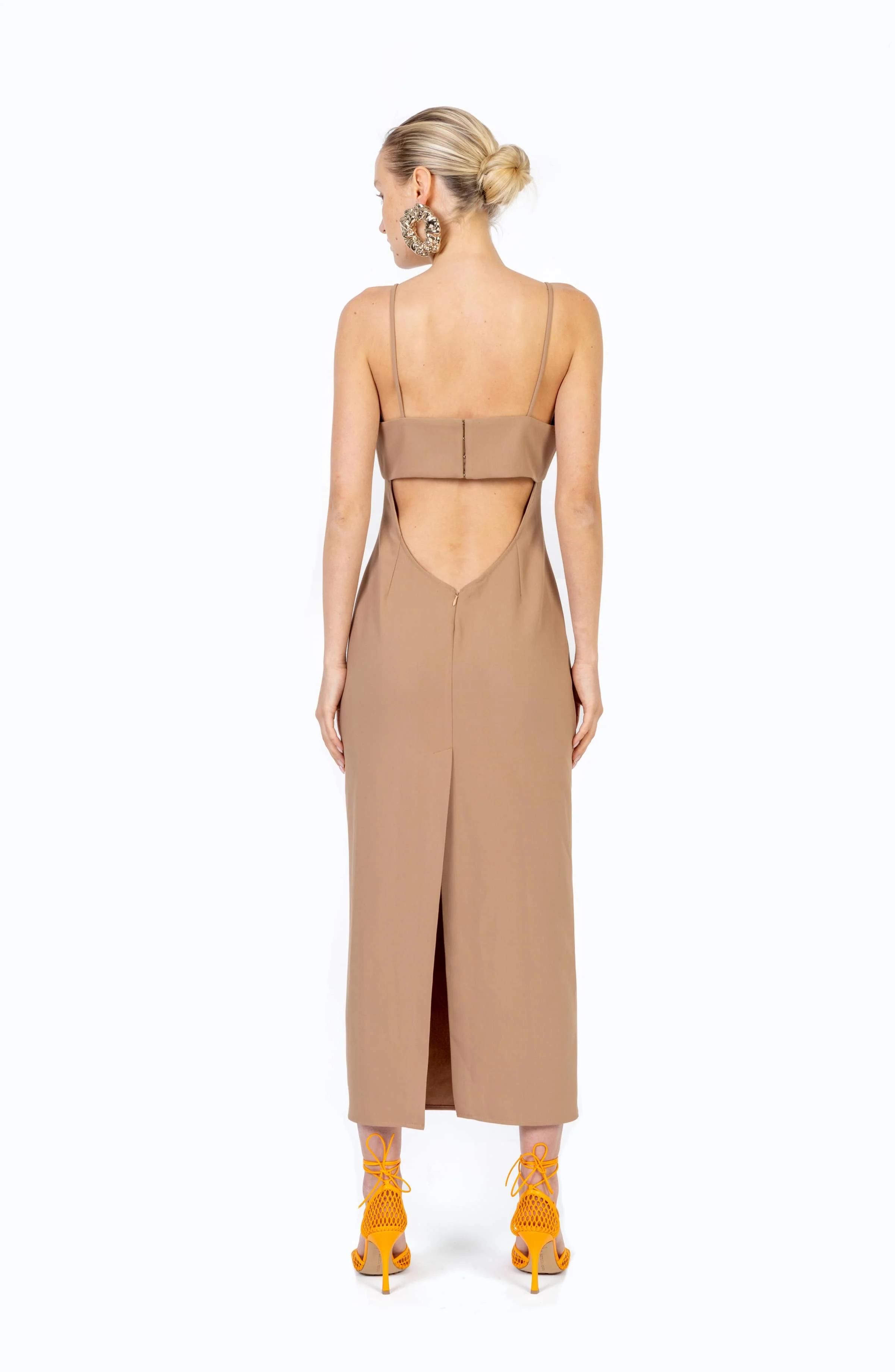 Syleena Dress | Tanned Beige - Image 3