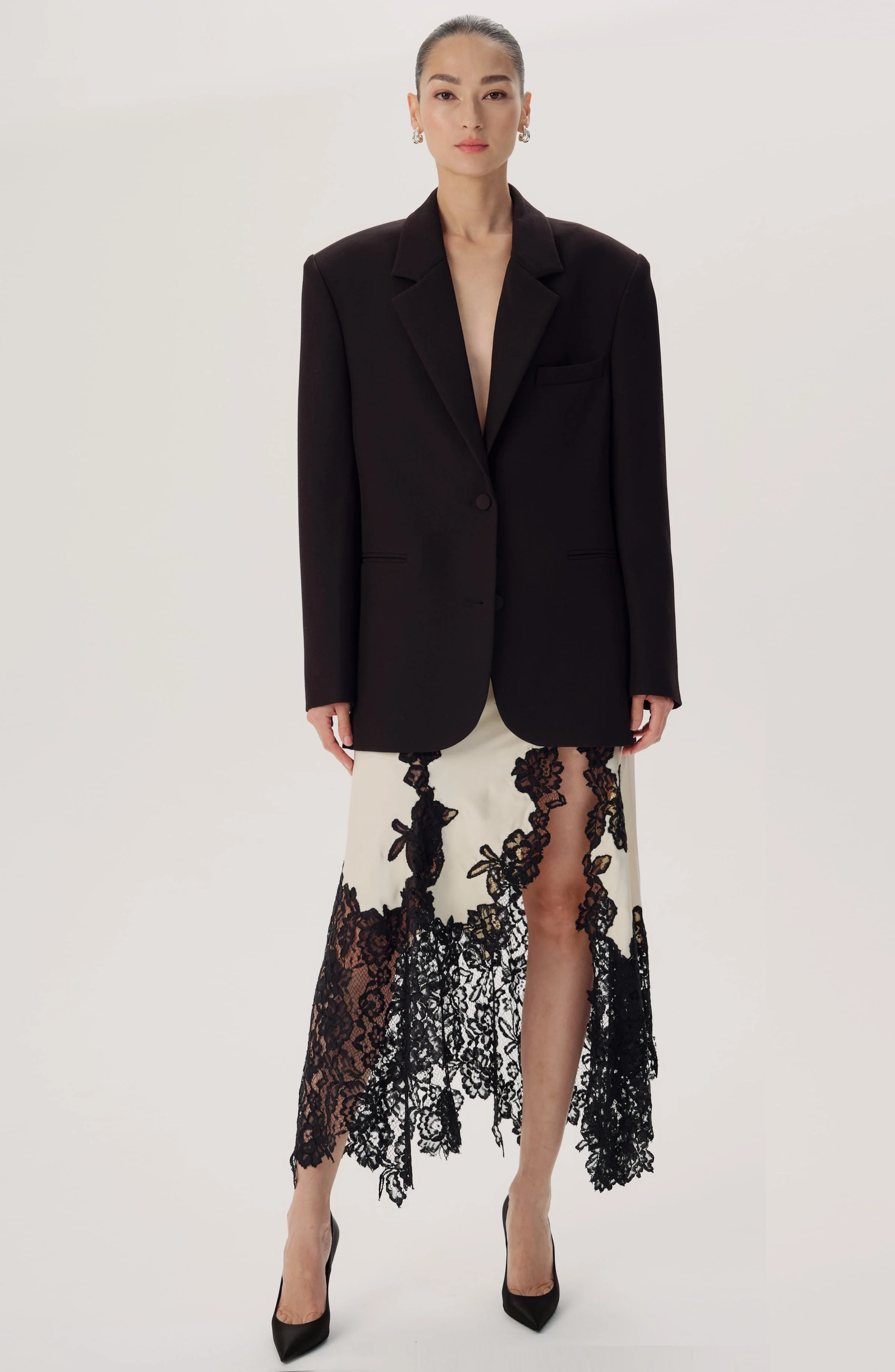 Klindy Skirt | Ivory Black