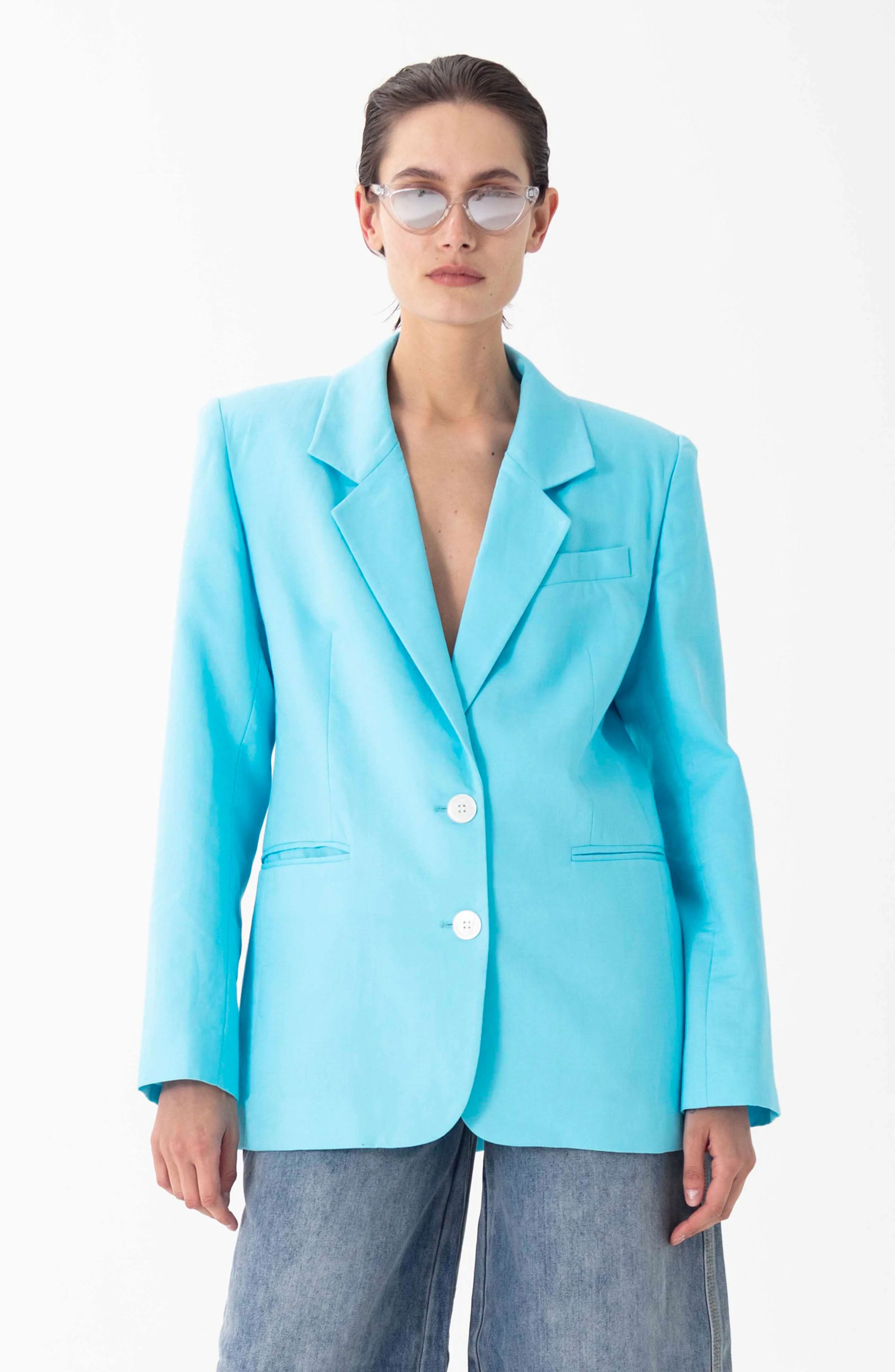 Klover Blazer | Maya Blue
