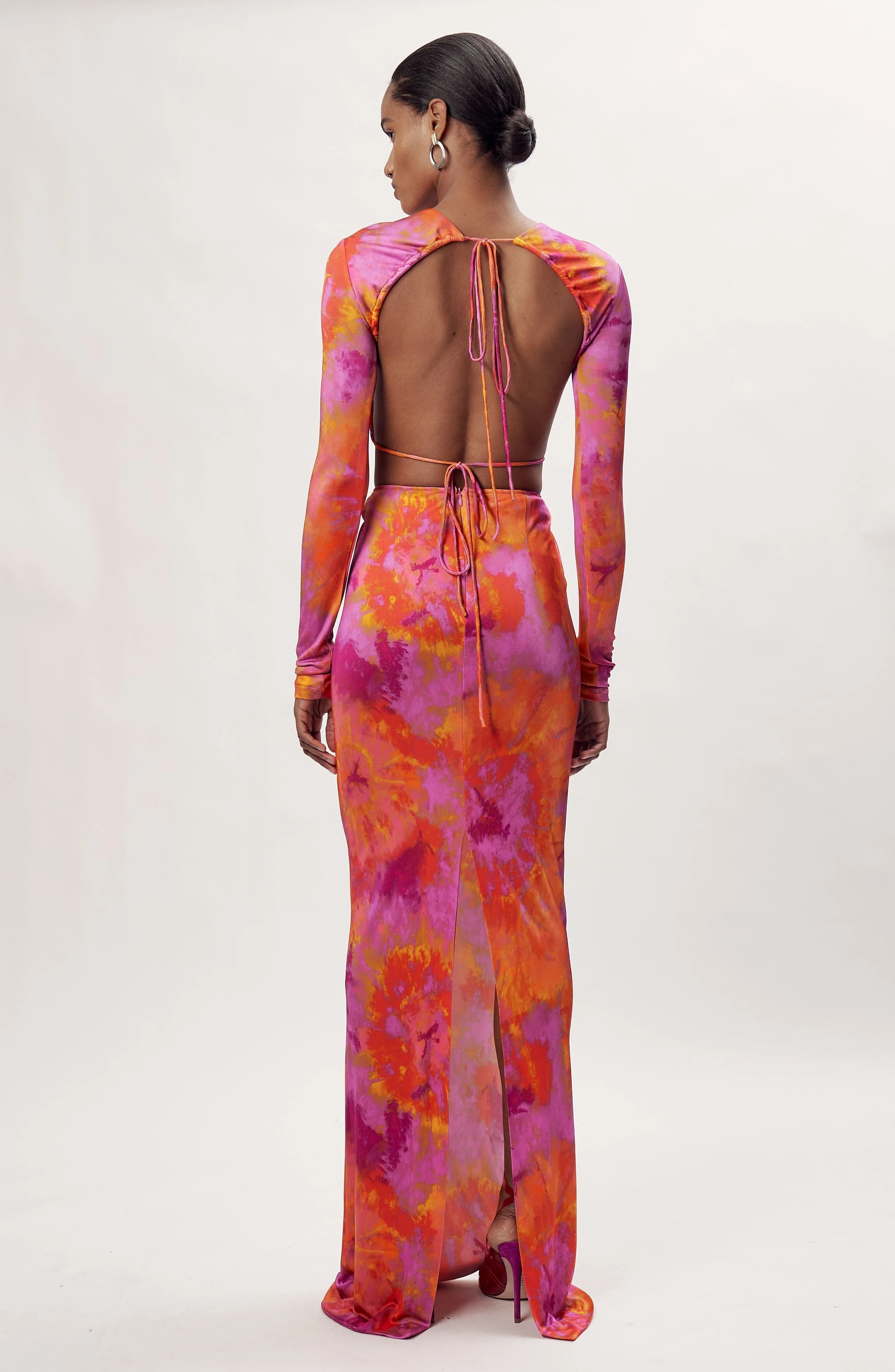 Larissa Skirt | Sunset Tie Dye Pink Multi - Image 2