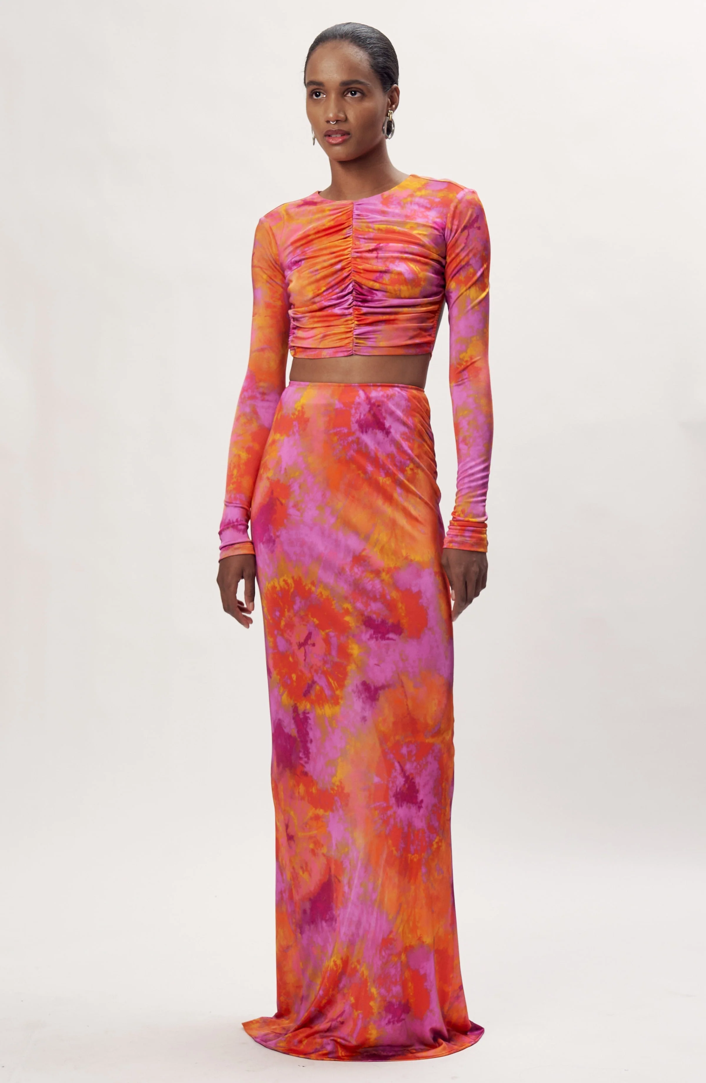 Larissa Skirt | Sunset Tie Dye Pink Multi - Image 3