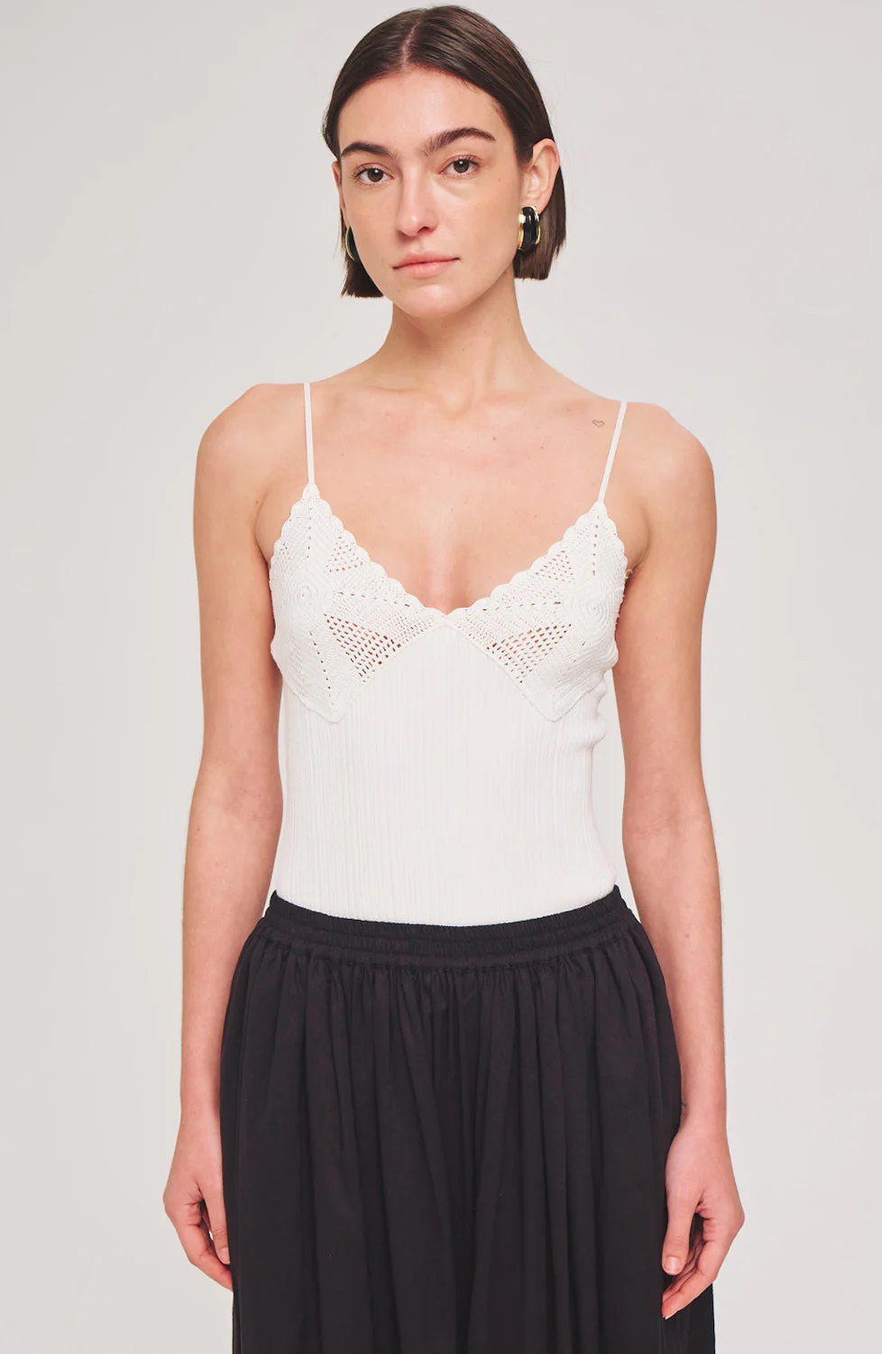 Leonie Knit Top | White