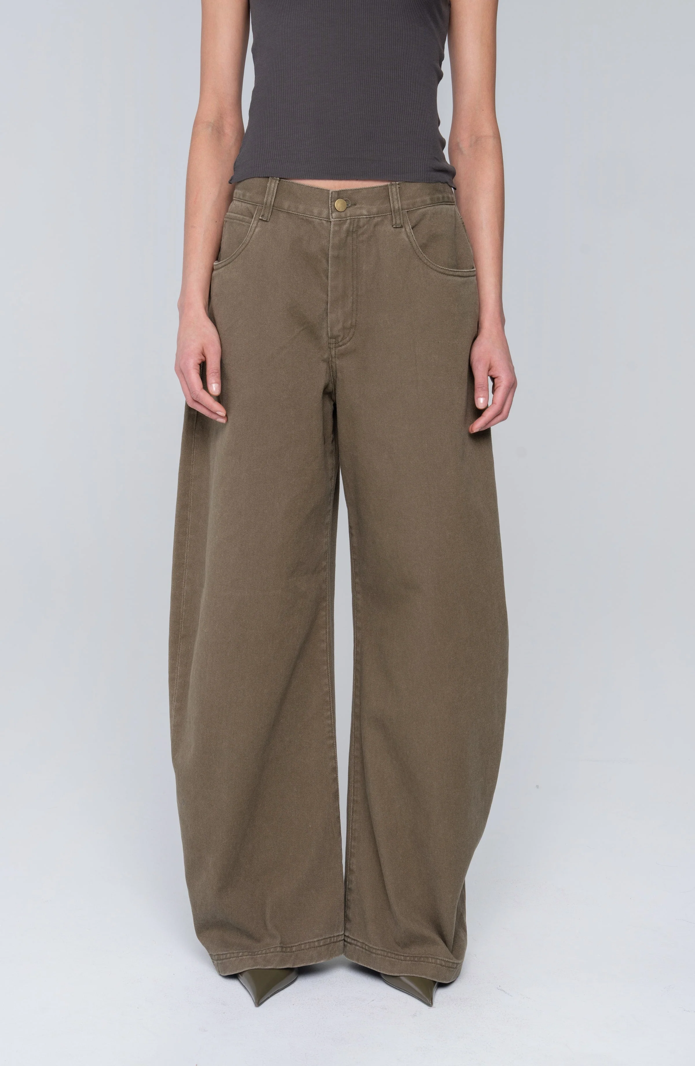 Ninon Pants | Olive - Image 2