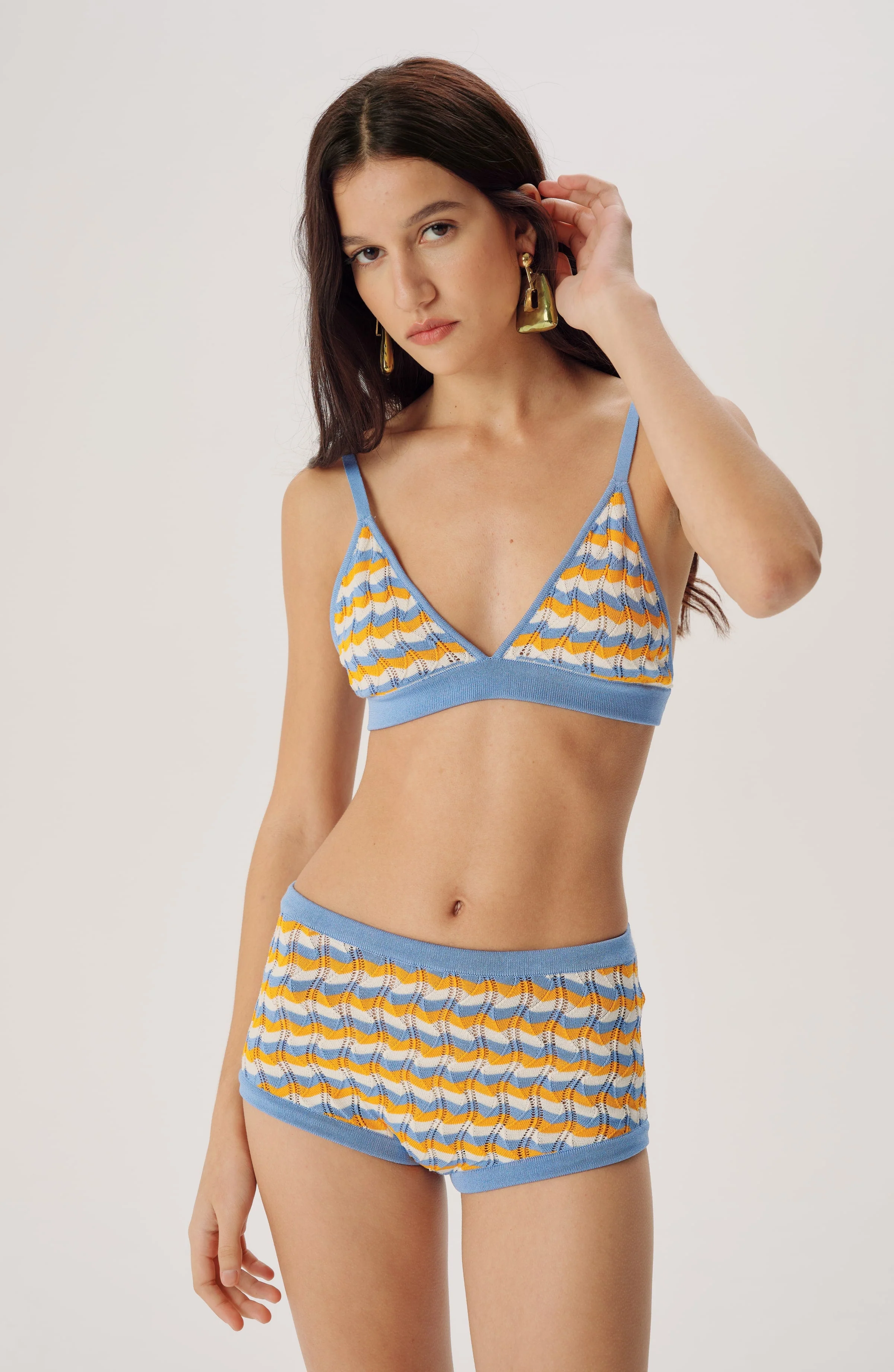 Palma Knit Short | Cornflower Multi