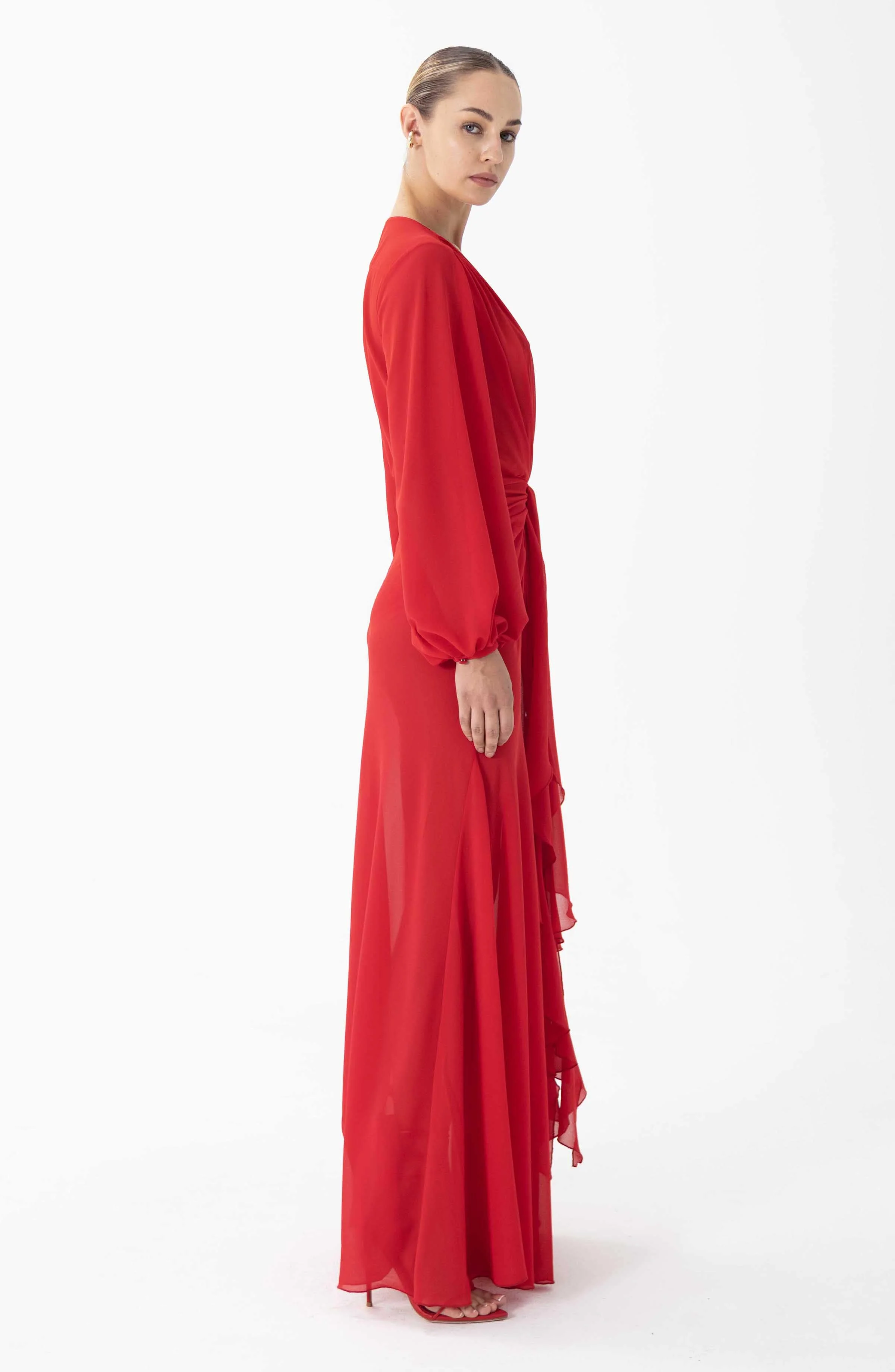 Quinne Dress | Crimson - Image 2
