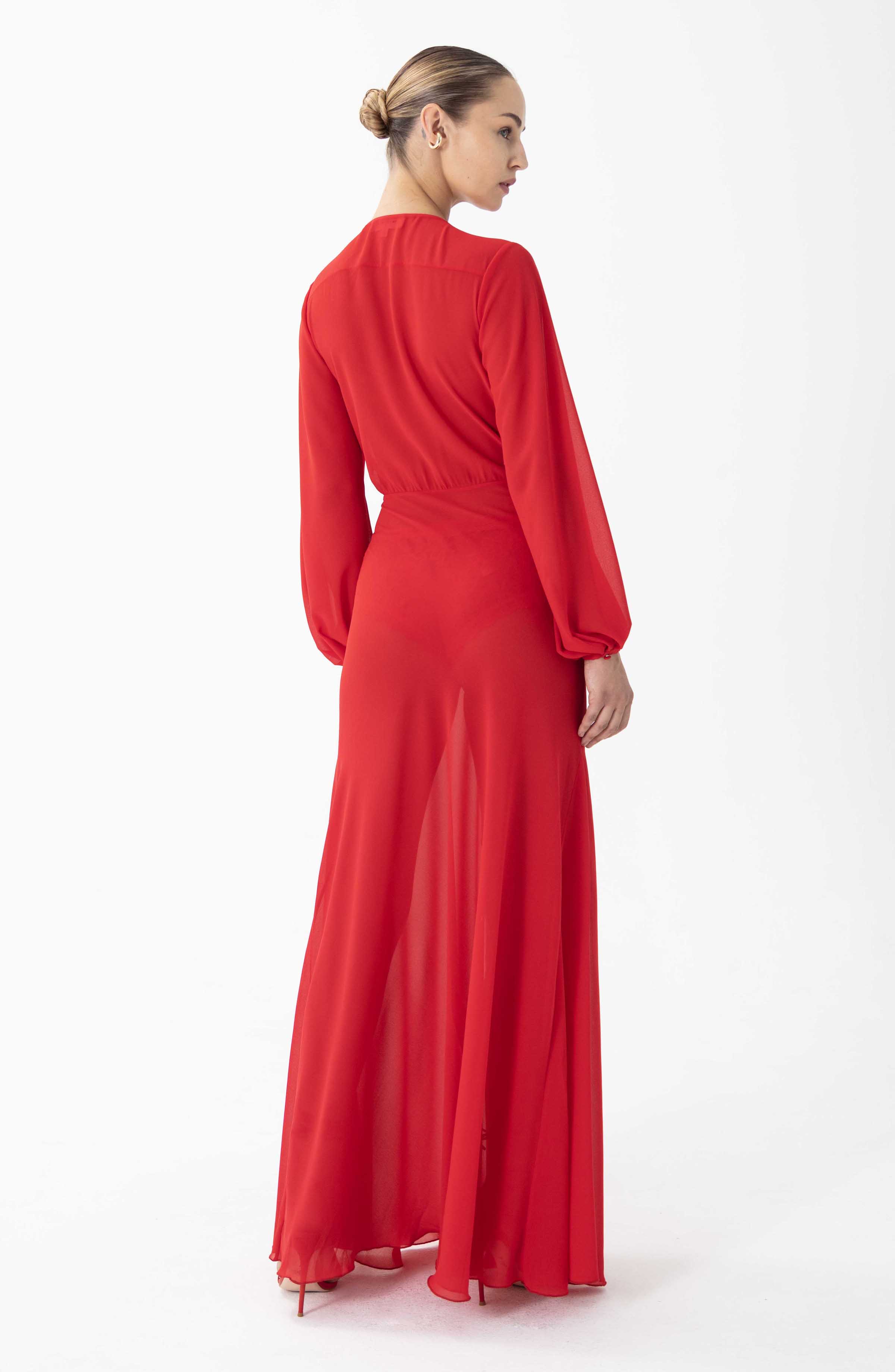 Quinne Dress | Crimson - Image 3