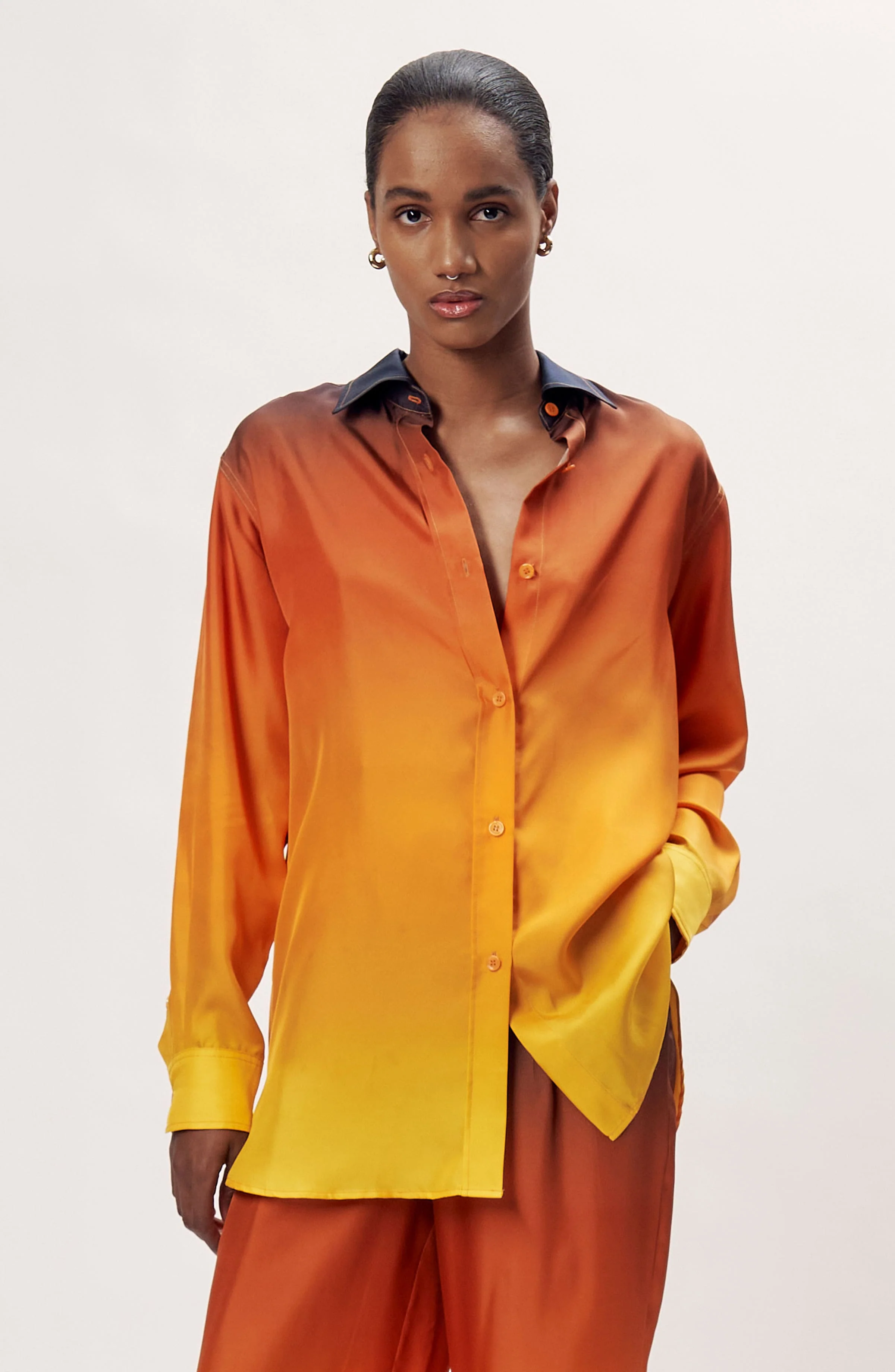 Rico Top | Ombre Orange Multi