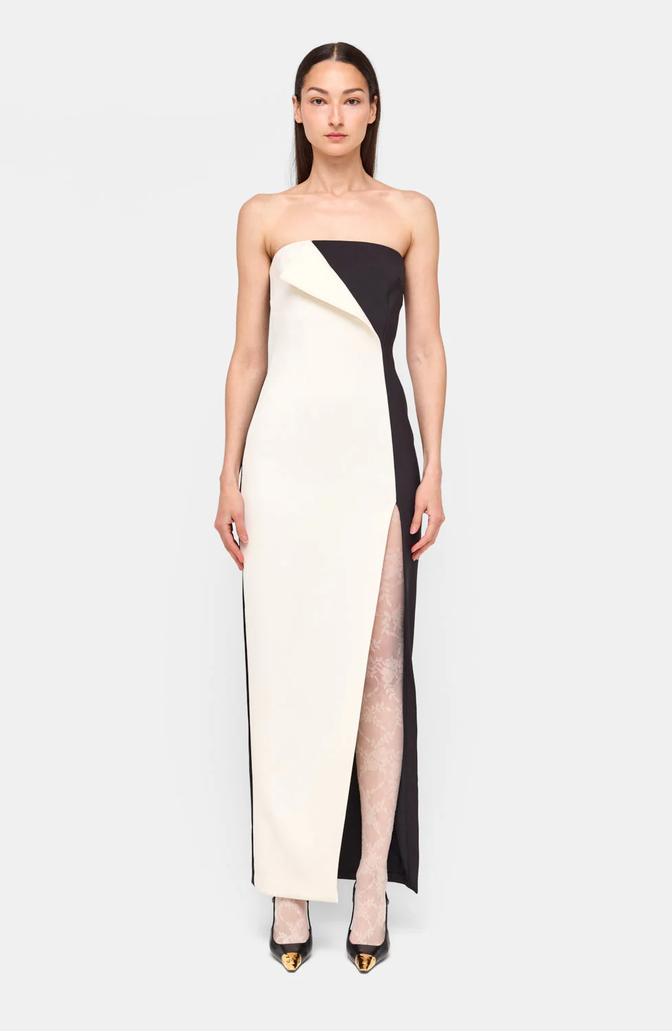 River Dress | Black/Ivory
