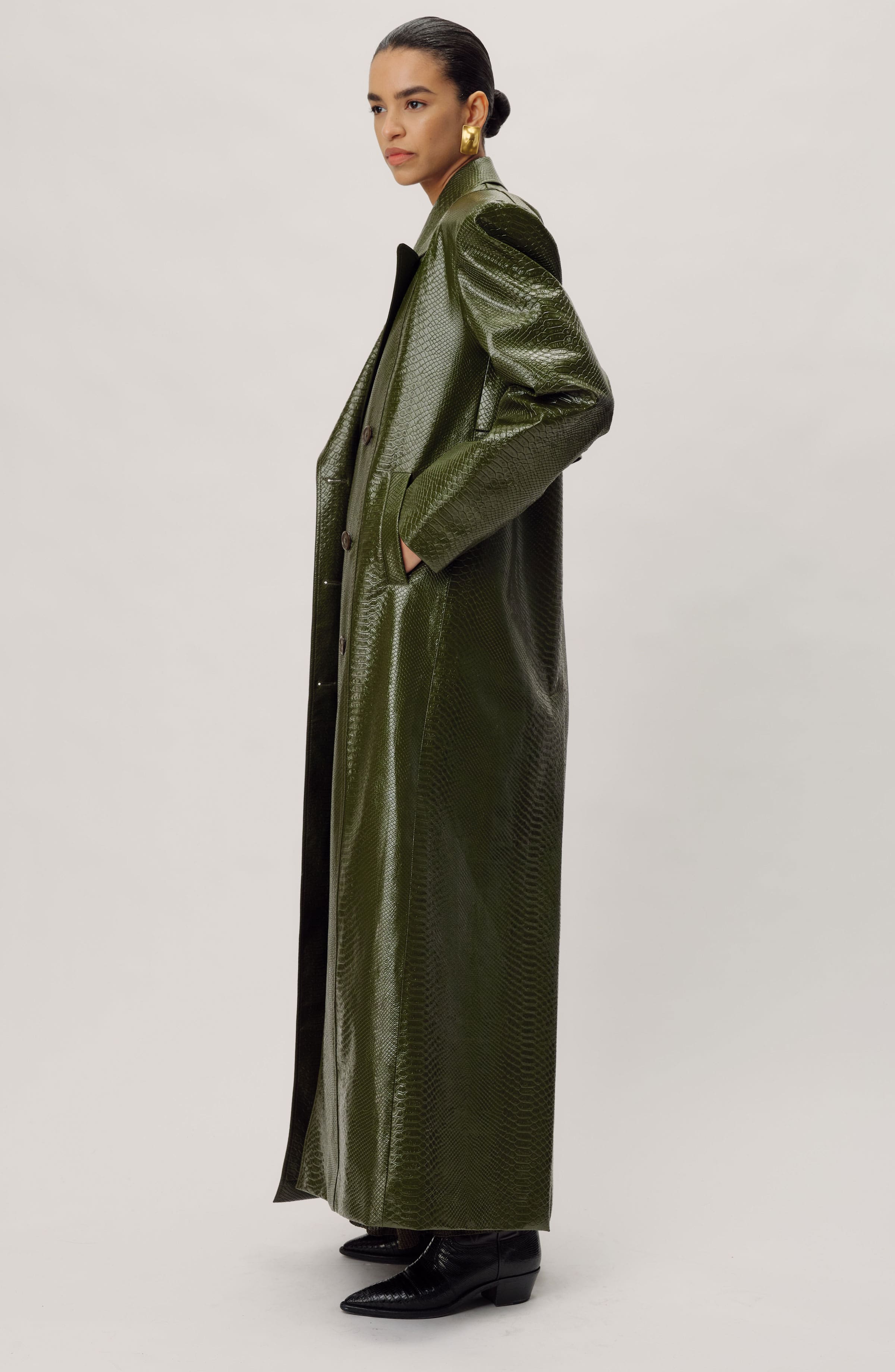Roxton Coat | Dark Olive - Image 2