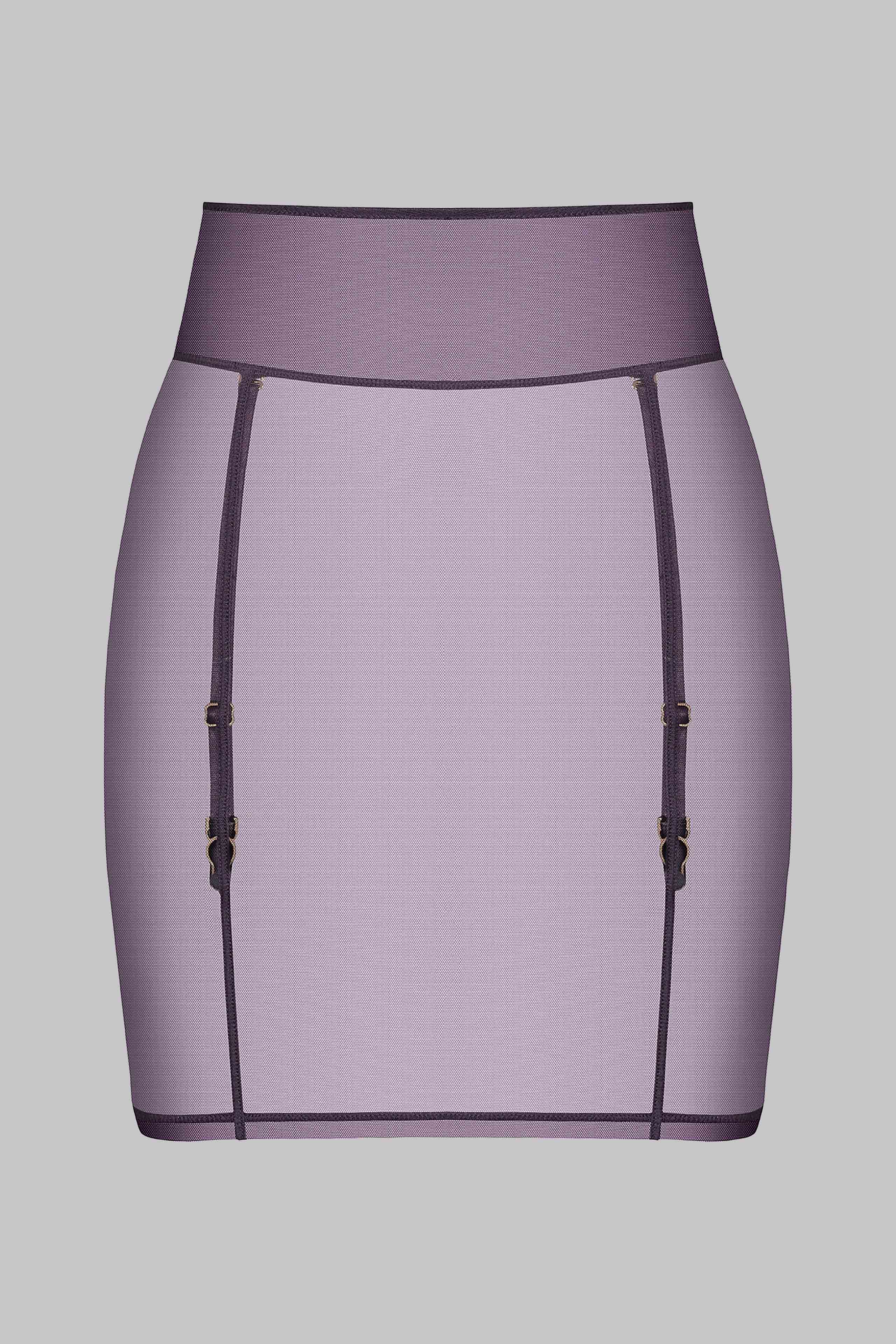 Skirt with Suspenders - L'Amoureuse | Purple - Image 4