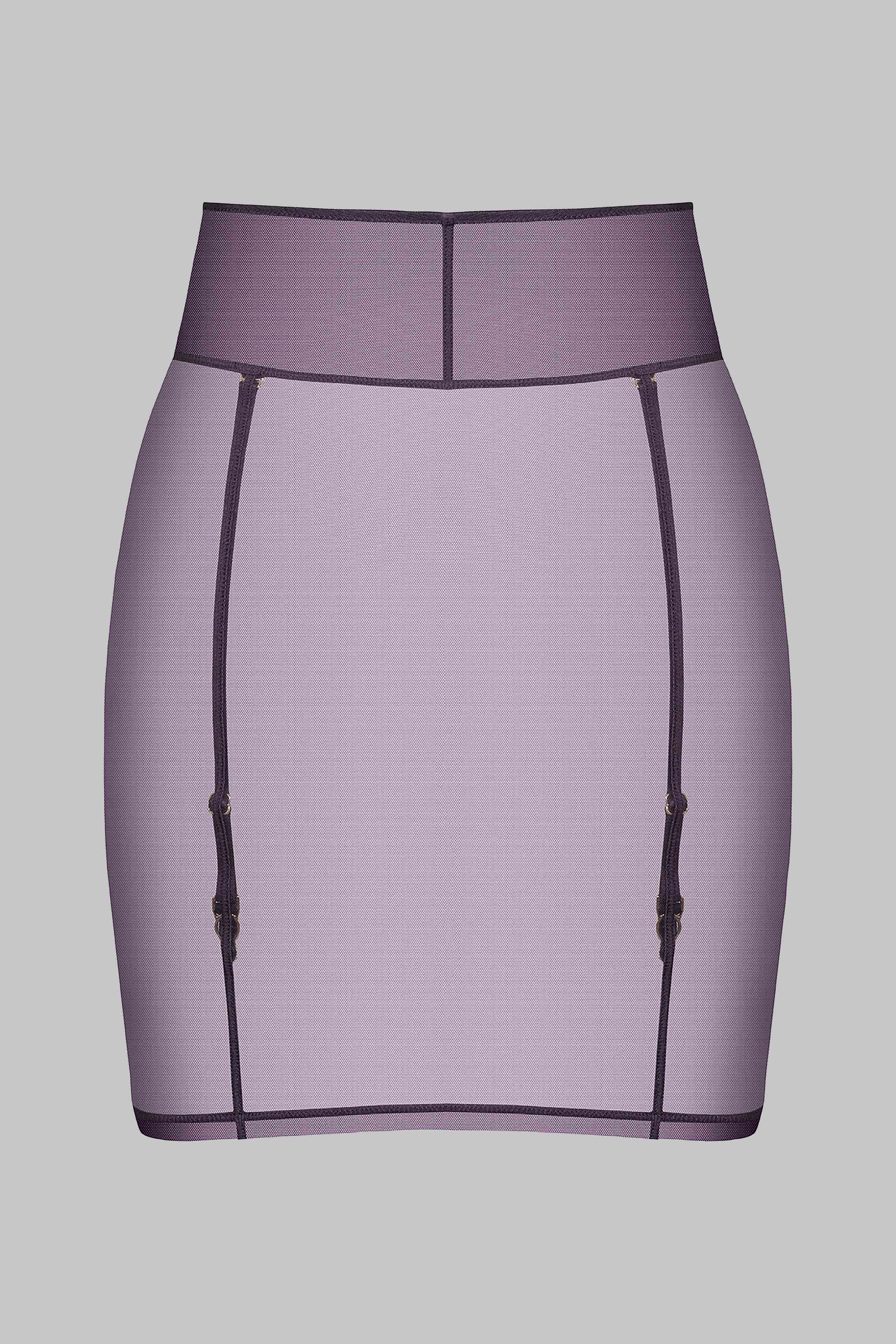 Skirt with Suspenders - L'Amoureuse | Purple - Image 5