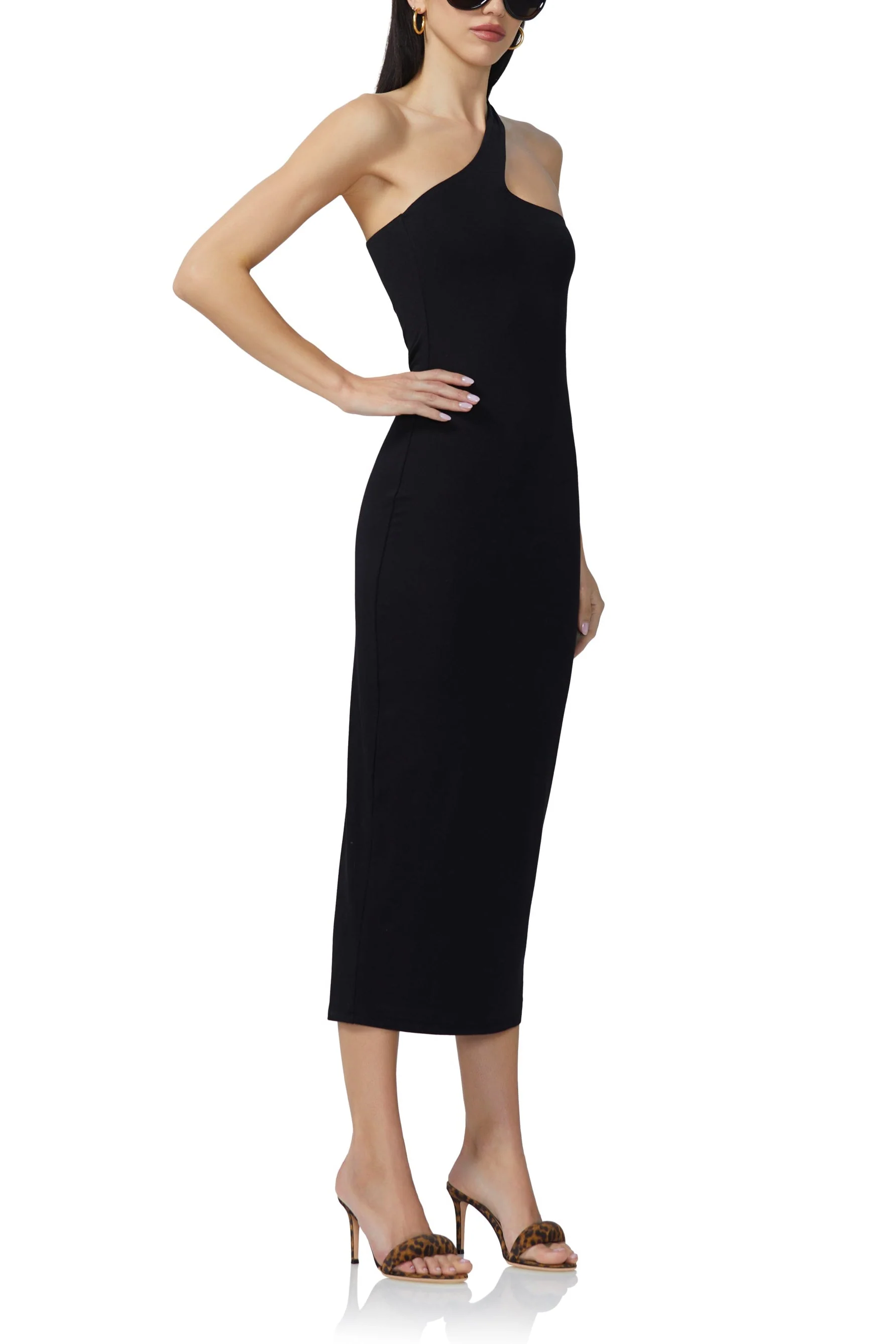 Sloane Midi Dress | Noir - Image 2