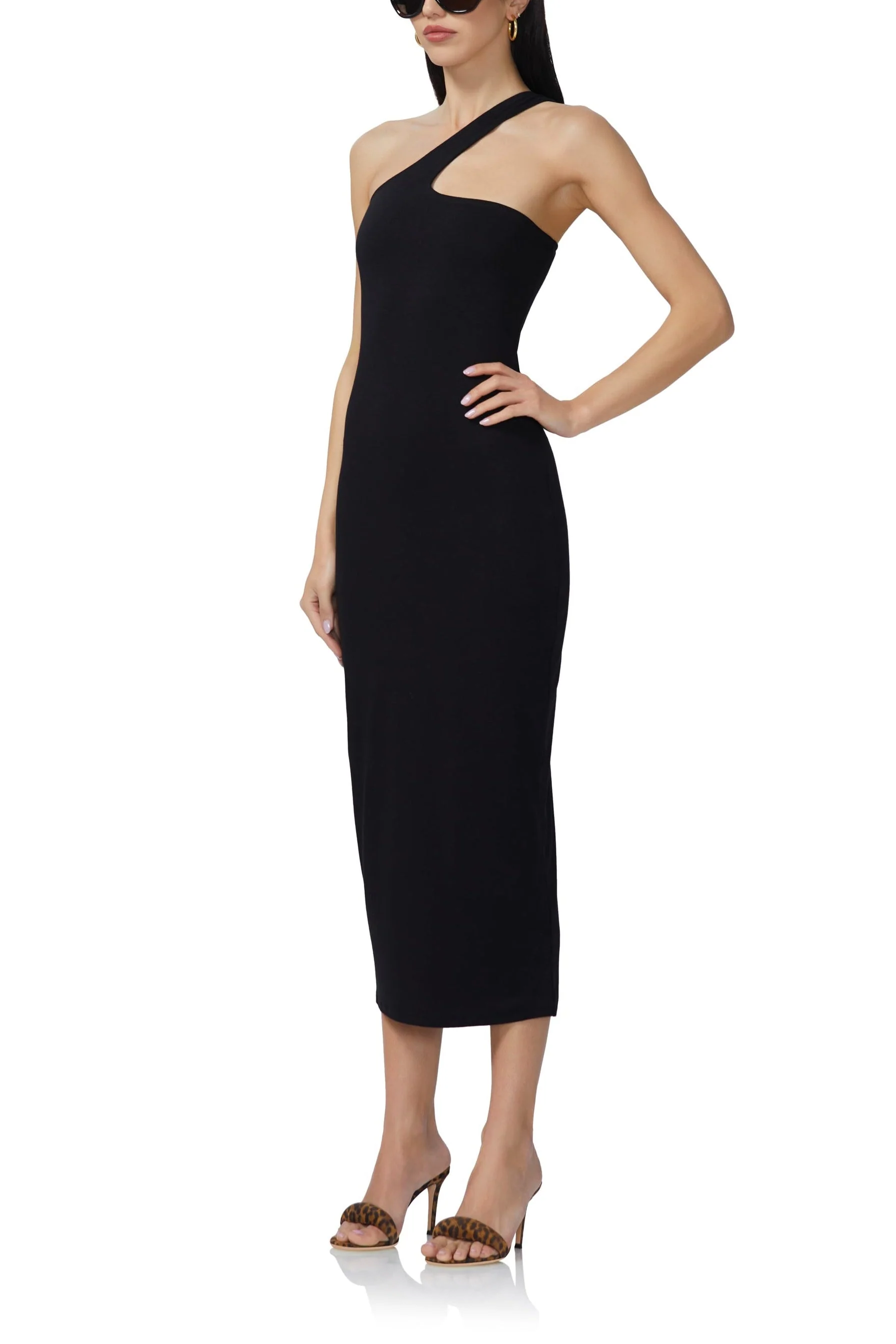 Sloane Midi Dress | Noir - Image 3