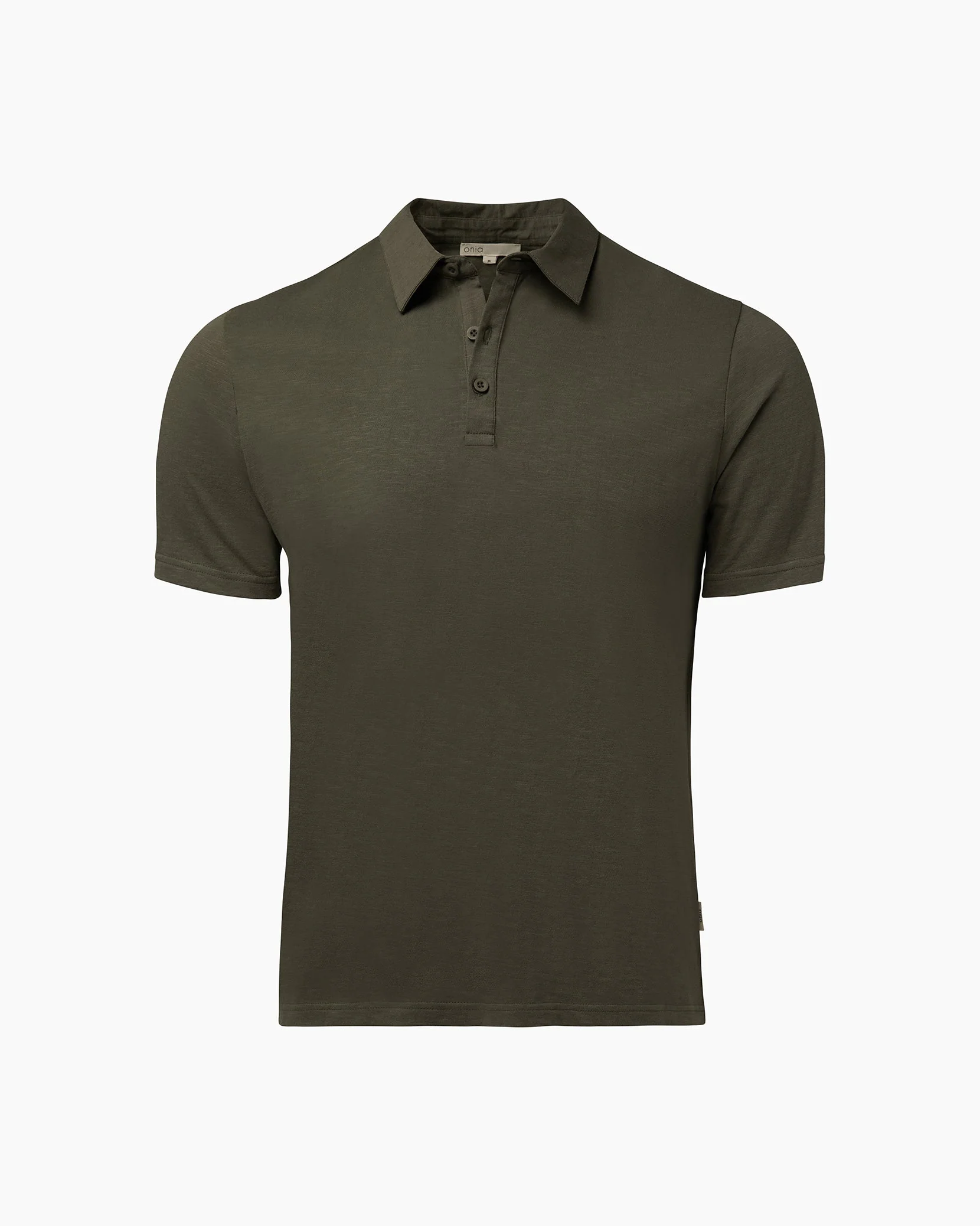 Mens | Slub Short Sleeve Polo | Agave