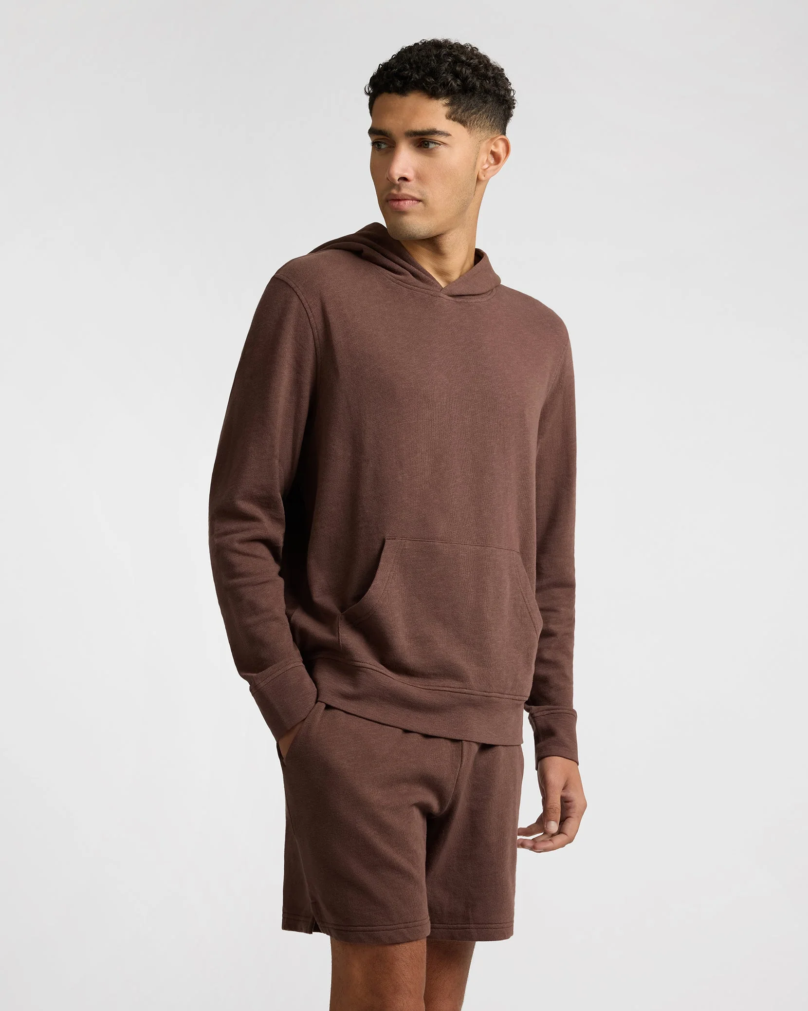Mens | Slub Terry Hoodie | Java - Image 2