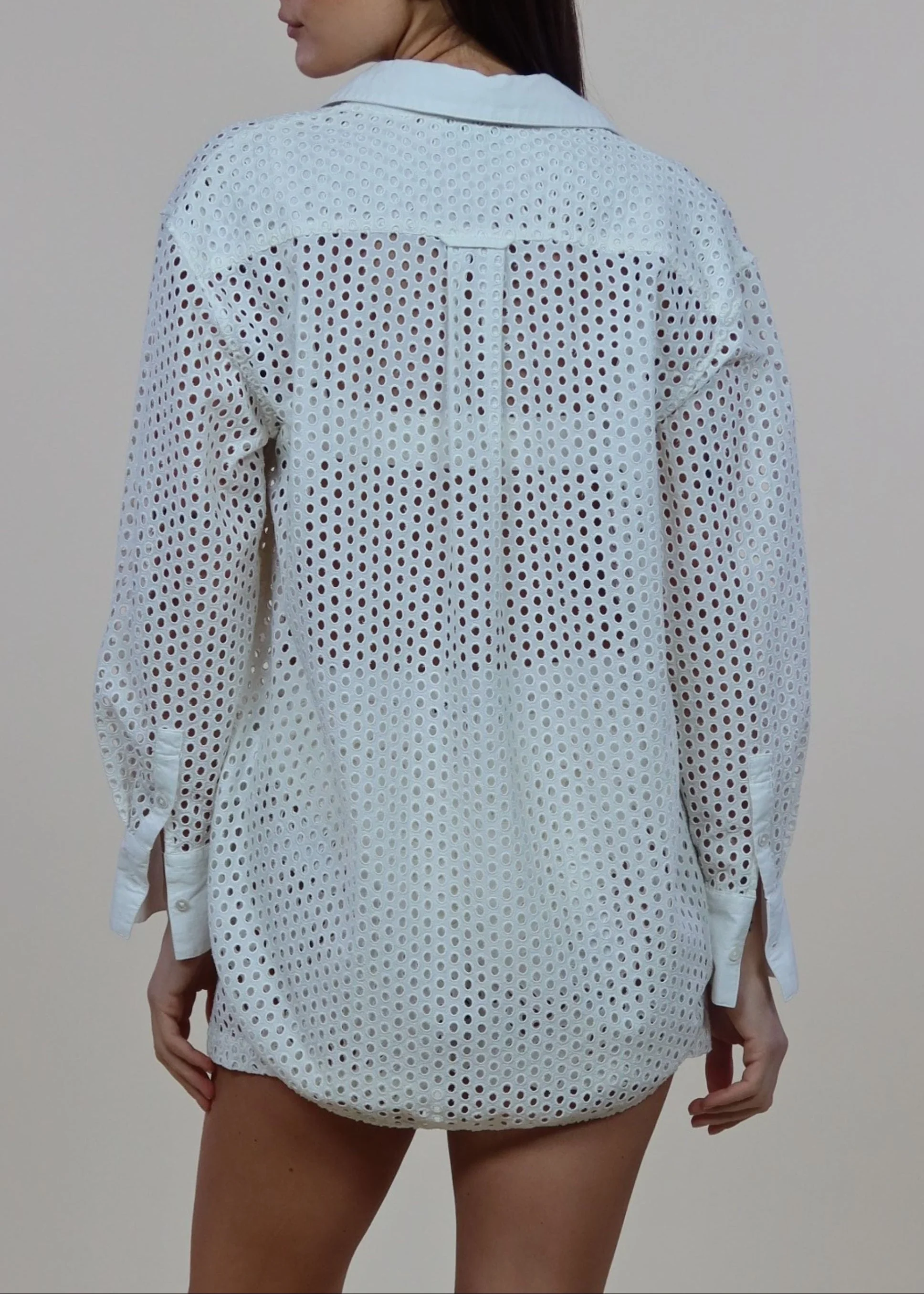 Bronte Button Down Shirt Baby Eyelet | Brule - Image 2