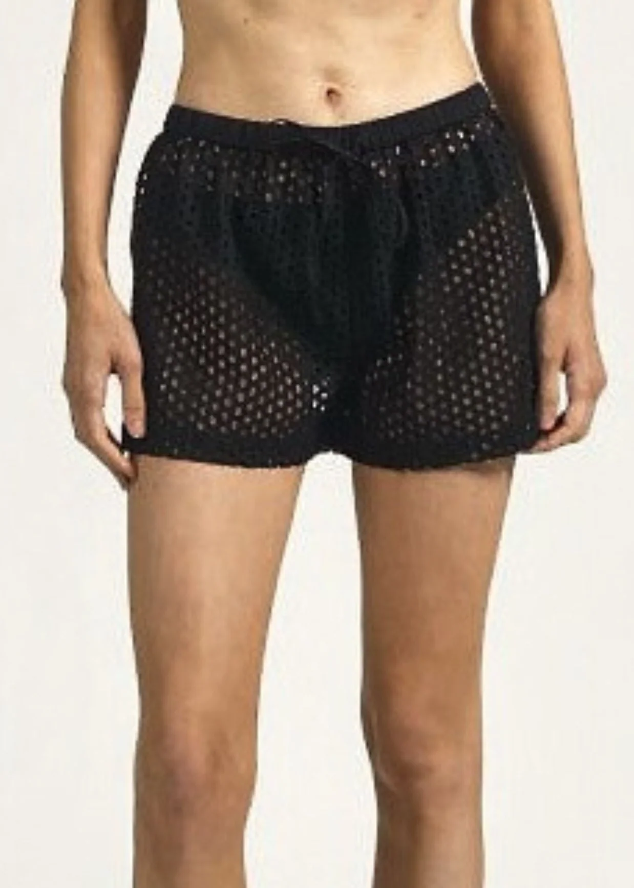 Nancy Short Baby Eyelet | Noir