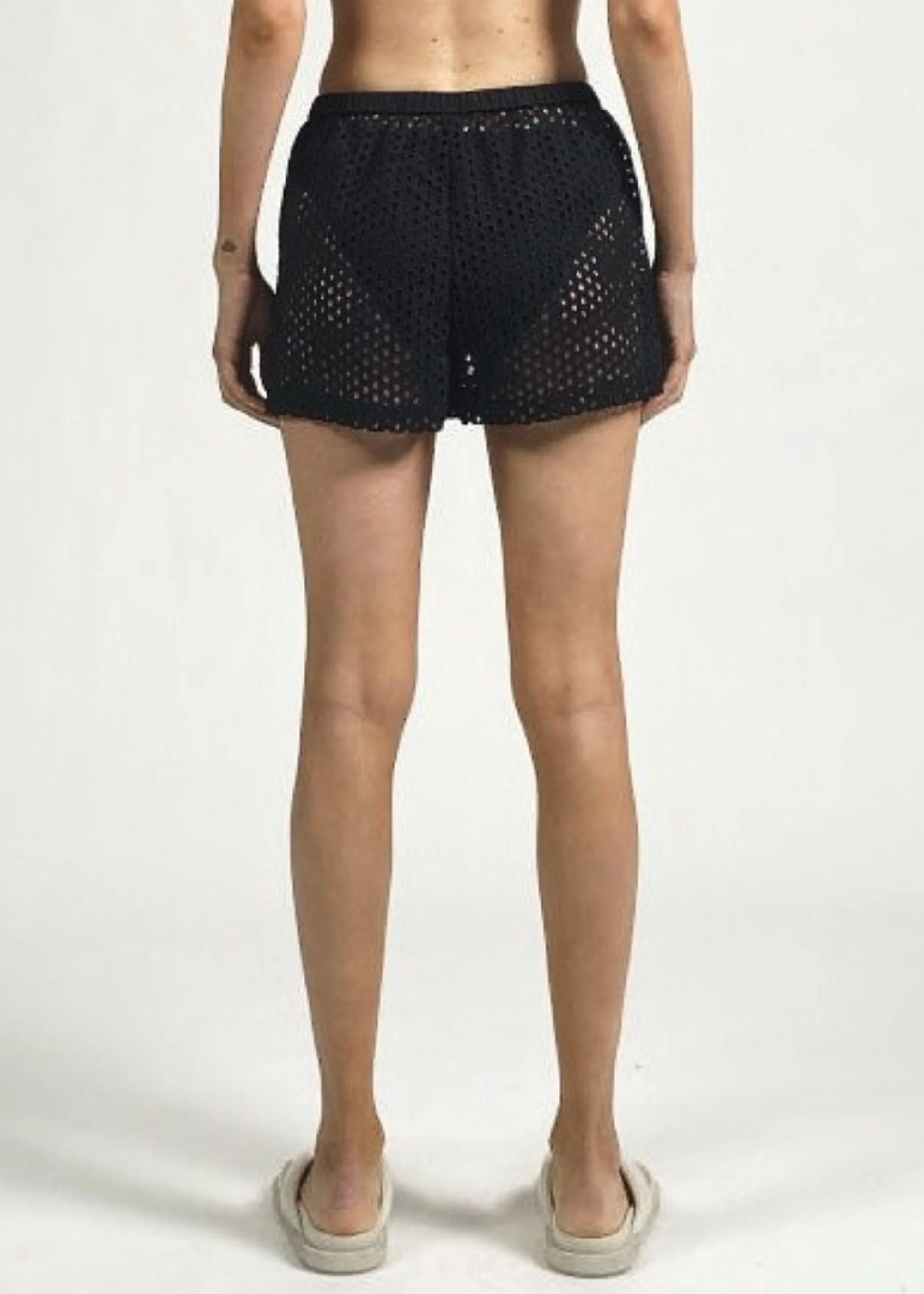 Nancy Short Baby Eyelet | Noir - Image 2