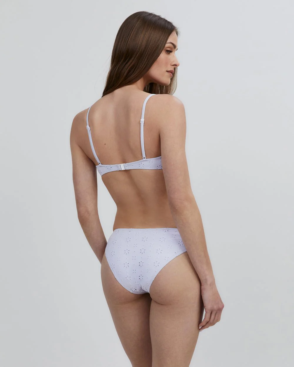Daphne Eyelet Bikini Top | Lilac Pastel - Image 4