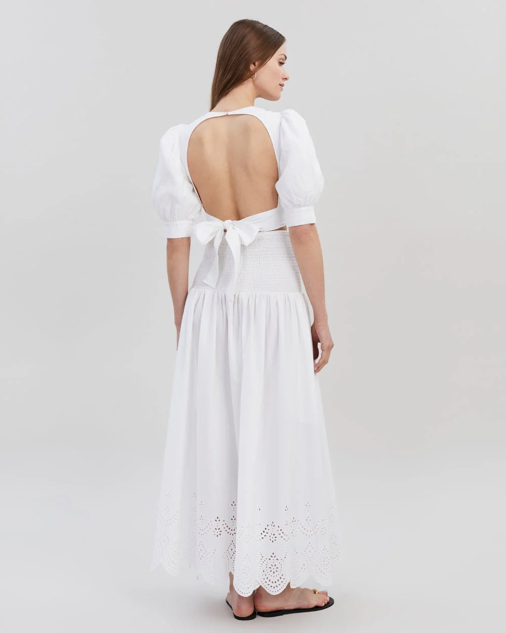 Eyelet Zaria Skirt | Optic White - Image 2
