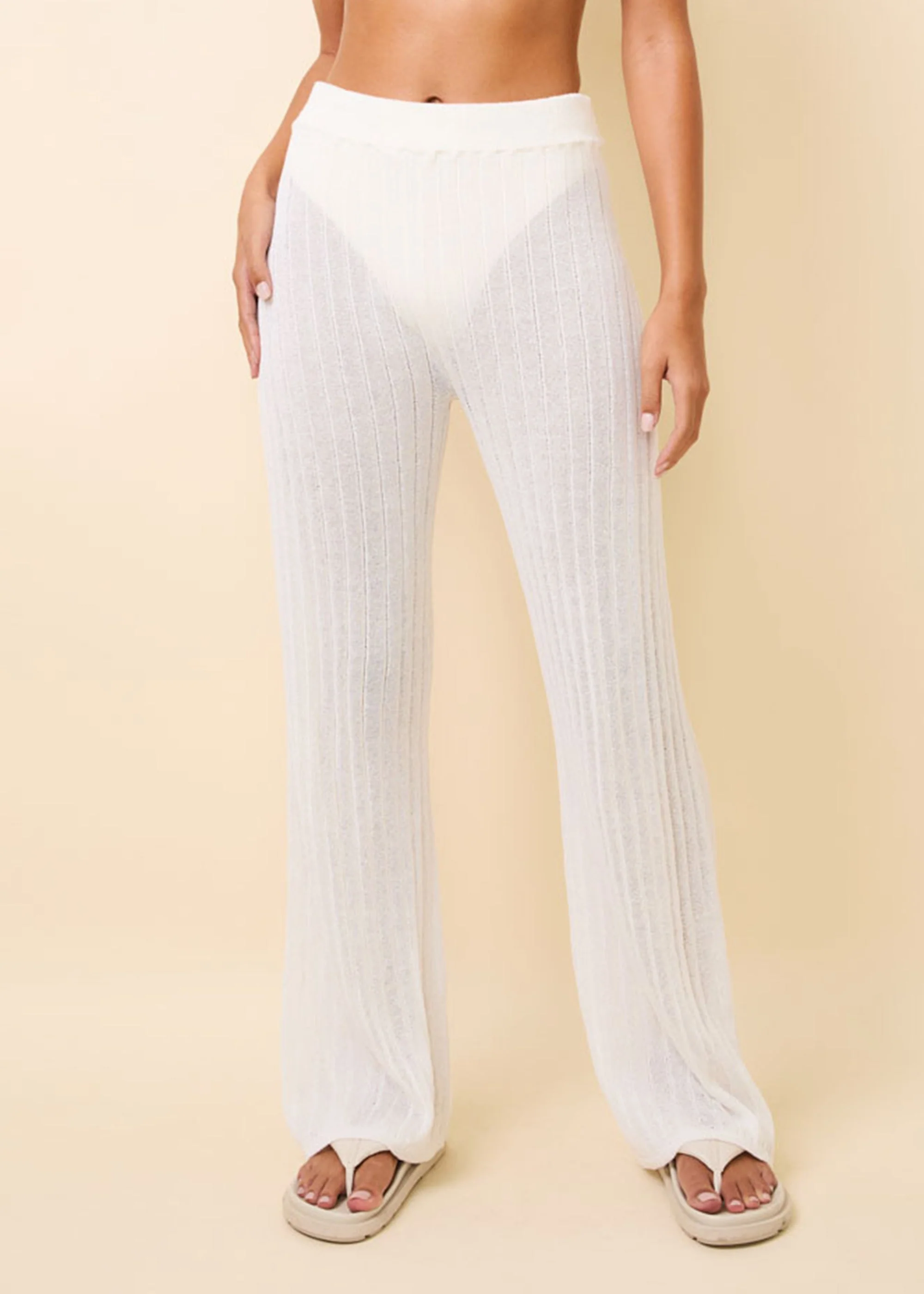 Faye Ribbed Knit Pant | Brule