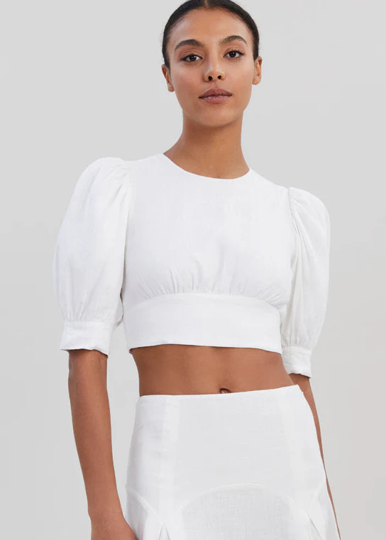 Gael Top | Optic White