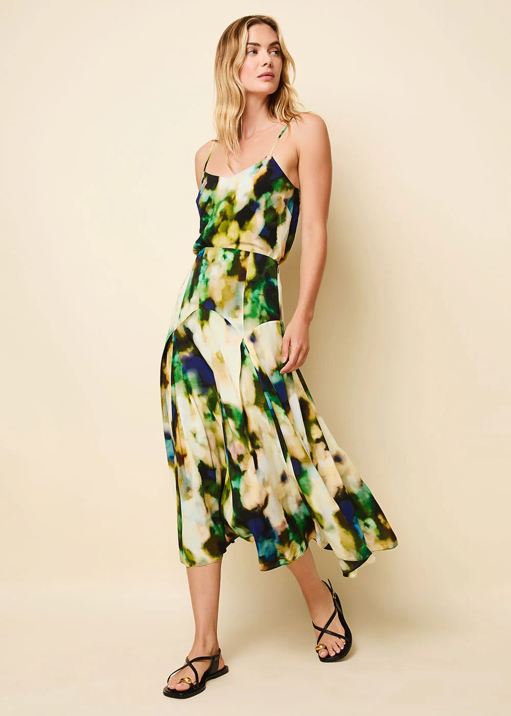 Gray Skirt | Blurred Floral - Image 3