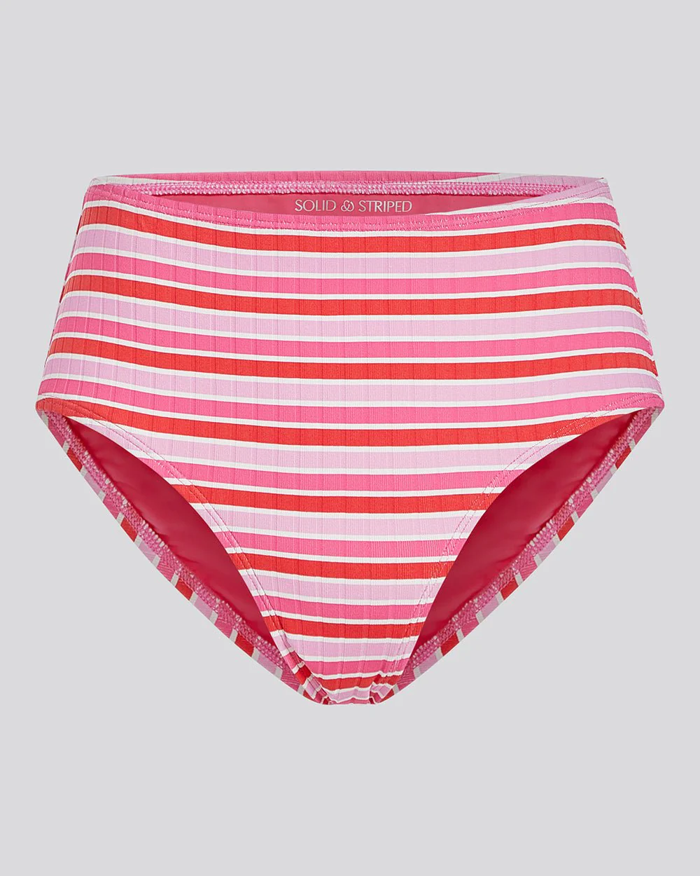 Lilo Ribbed Bikini Bottom | Pink Multi Stripe - Image 2