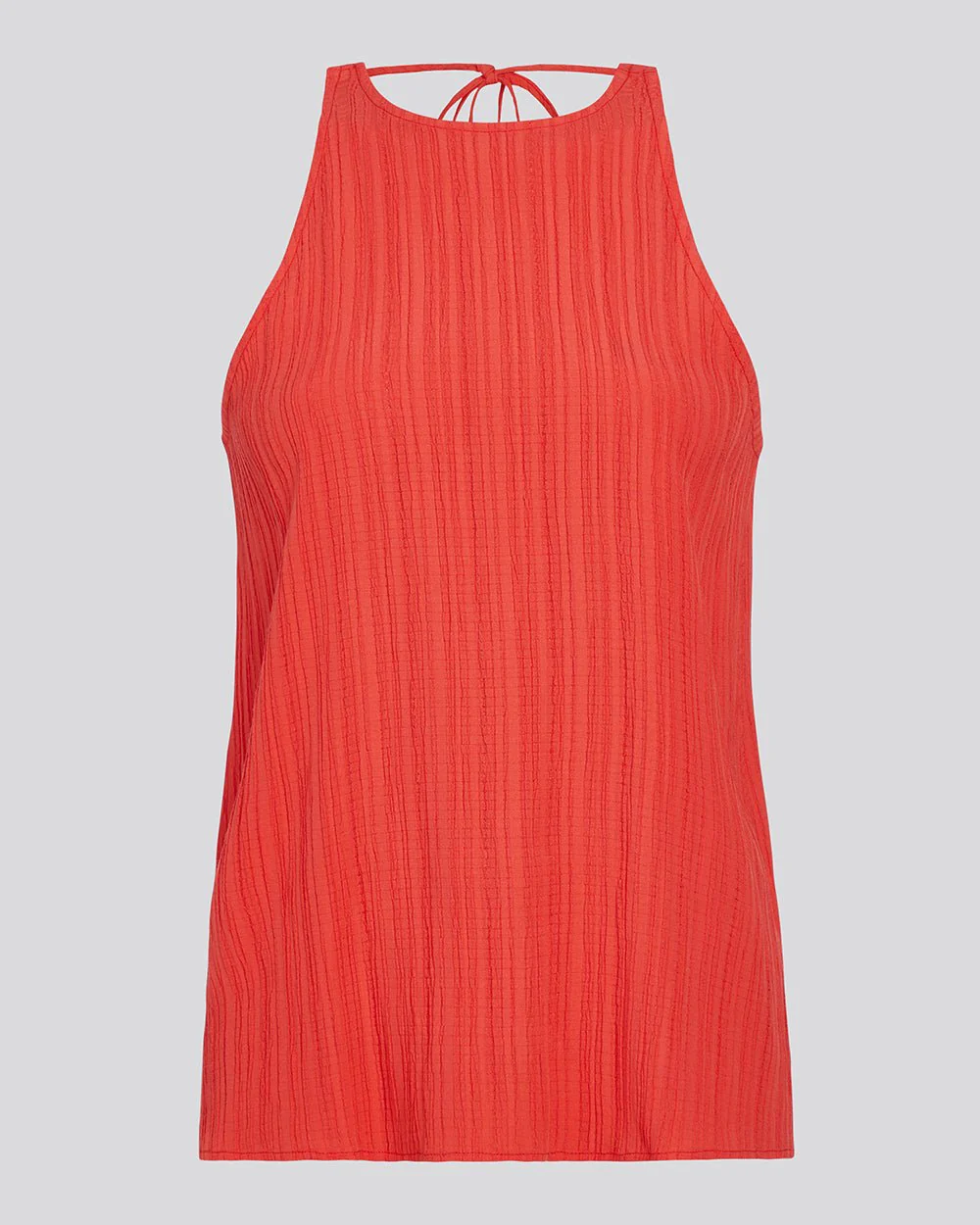 Milly Sleeveless Tie Neck Top | Lava - Image 3