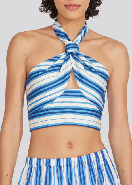 Naomi Top | Marina Blue Stripe