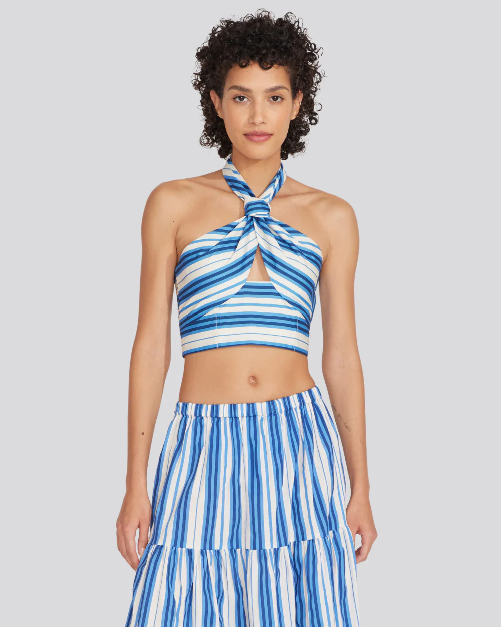 Naomi Top | Marina Blue Stripe - Image 2