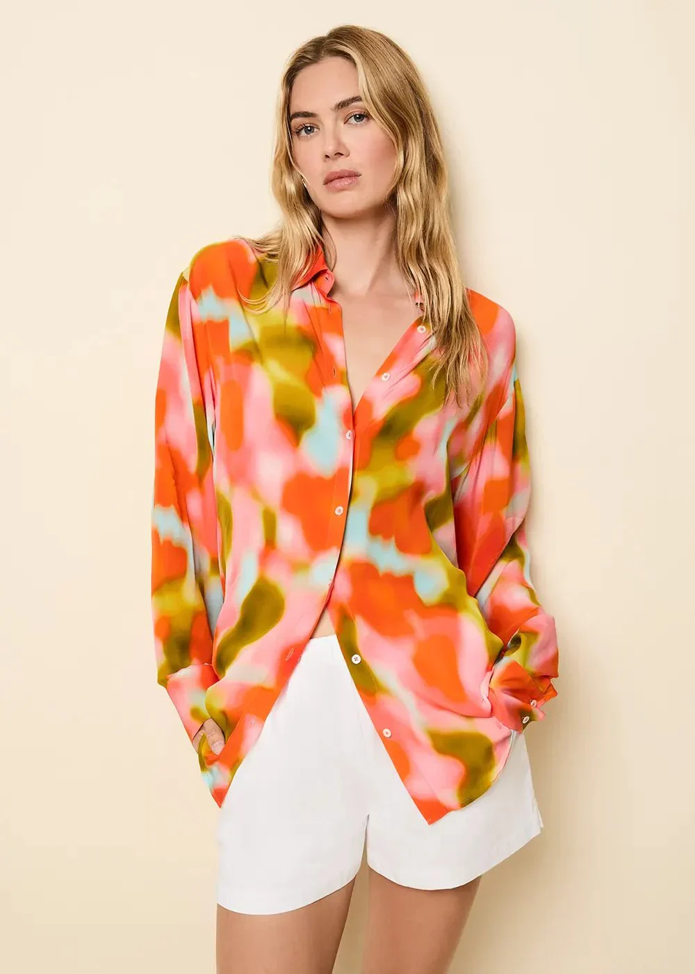 Obert Button Down Shirt | Blur Print - Image 5