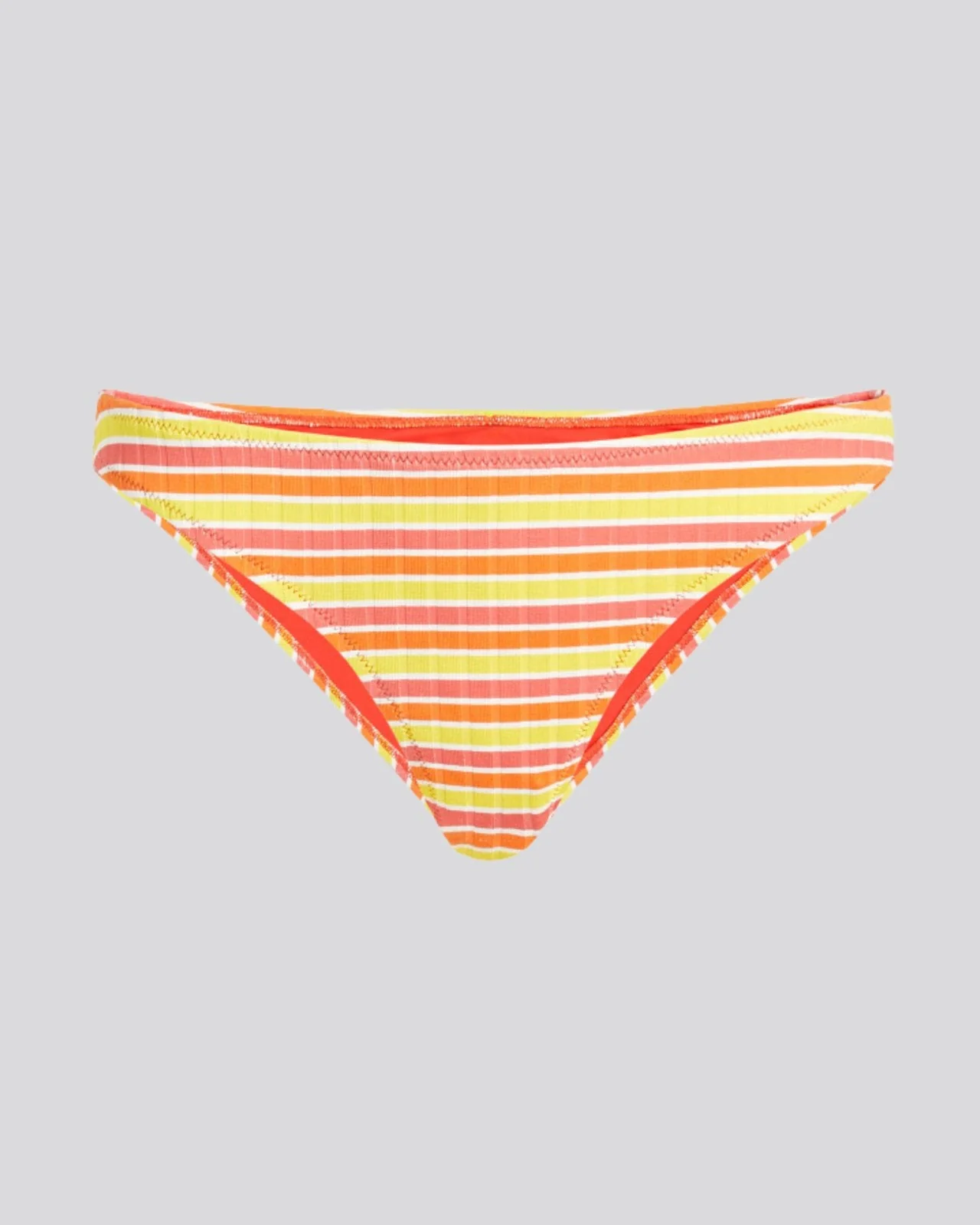 Rachel Ribbed Bikini Bottom | Sorbet Stripe - Image 2