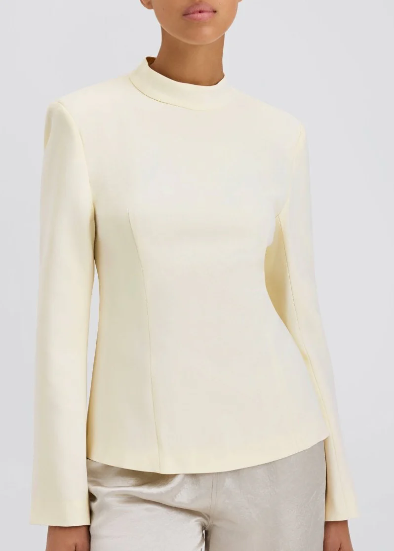 Ronit Long Sleeve Top | Ecru