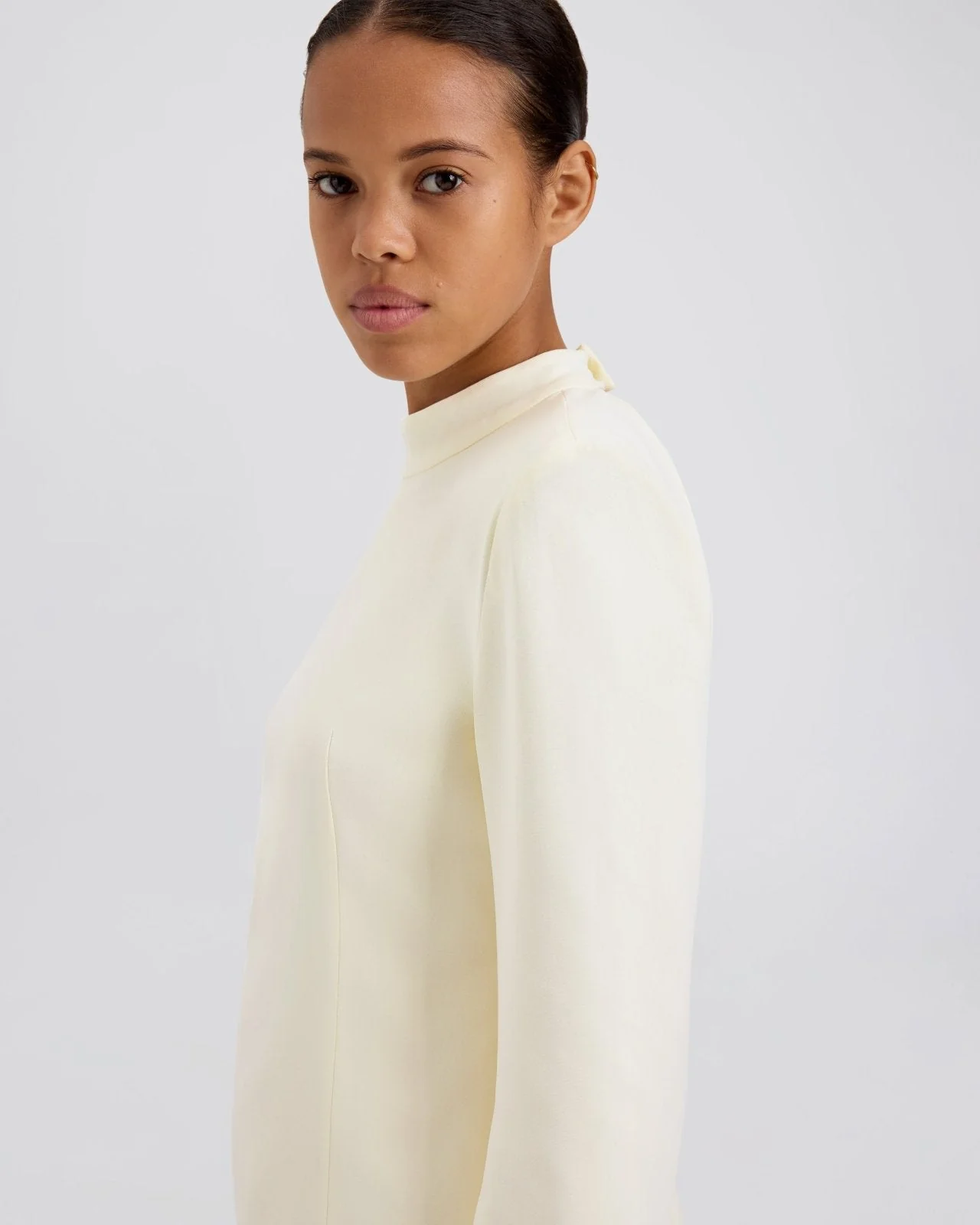 Ronit Long Sleeve Top | Ecru - Image 5